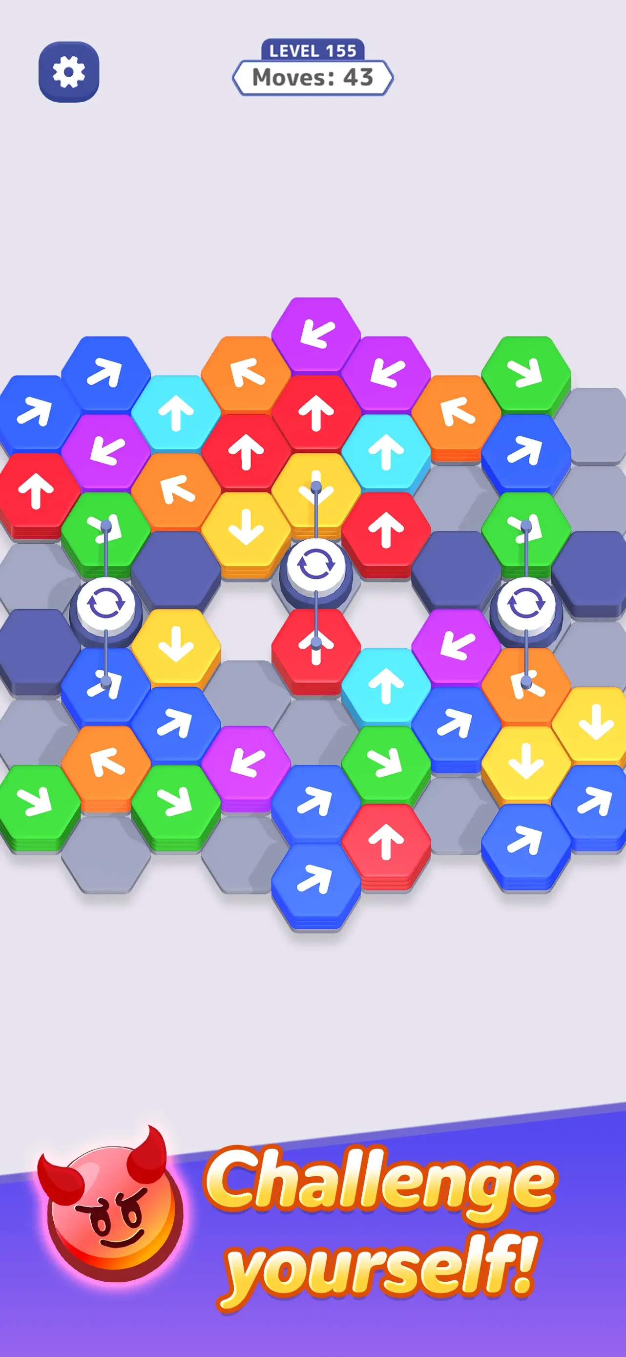 Hexa Away app store screenshot 2 — Games (iOS)