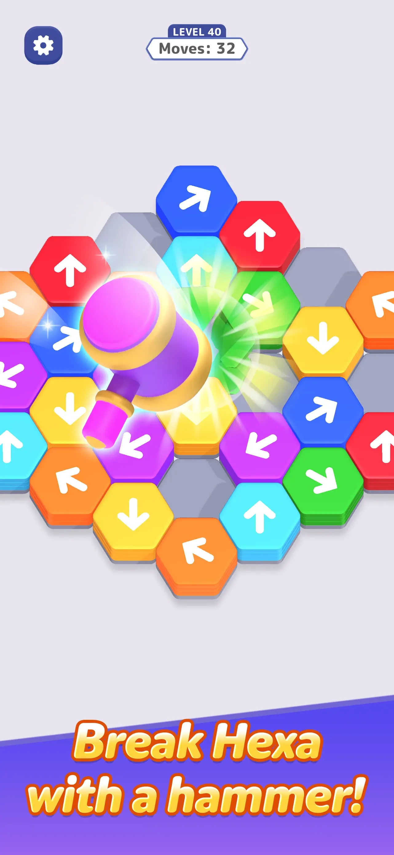 Hexa Away app store screenshot 3 — Games (iOS)