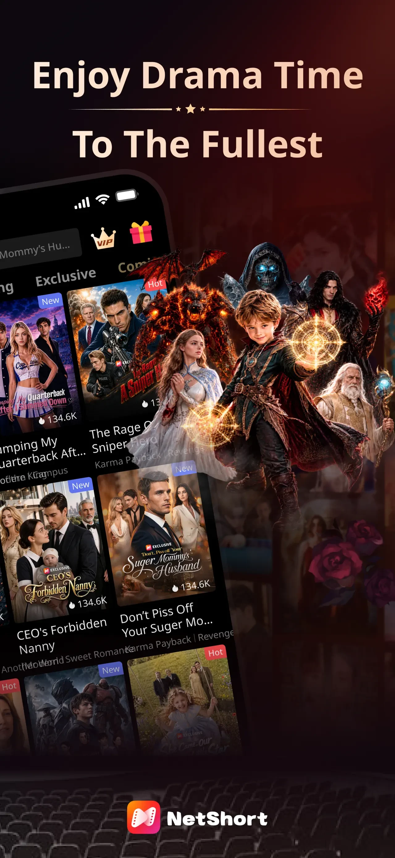 NetShort - Popular Dramas & TV app store screenshot 3 — Entertainment (iOS)