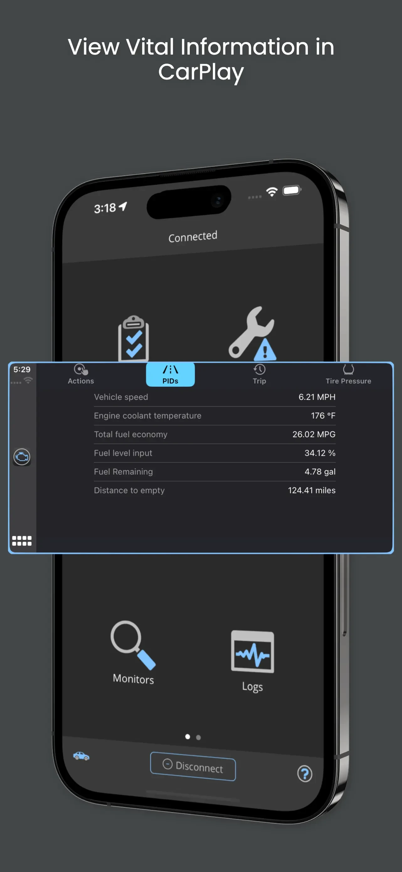 OBD Fusion app store screenshot 3 — Travel (iOS)