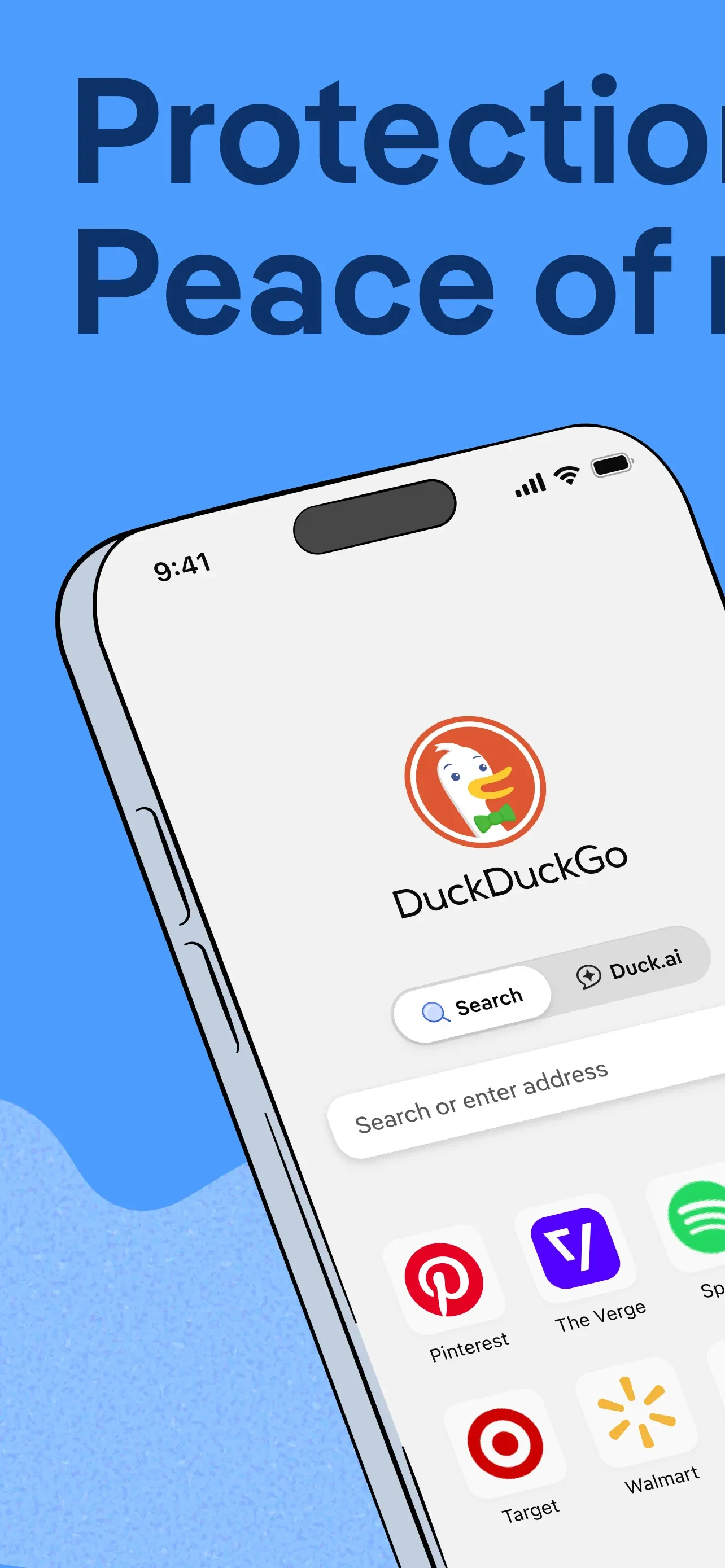 DuckDuckGo, optional Duck.ai app store screenshot 1 — Utilities (iOS)