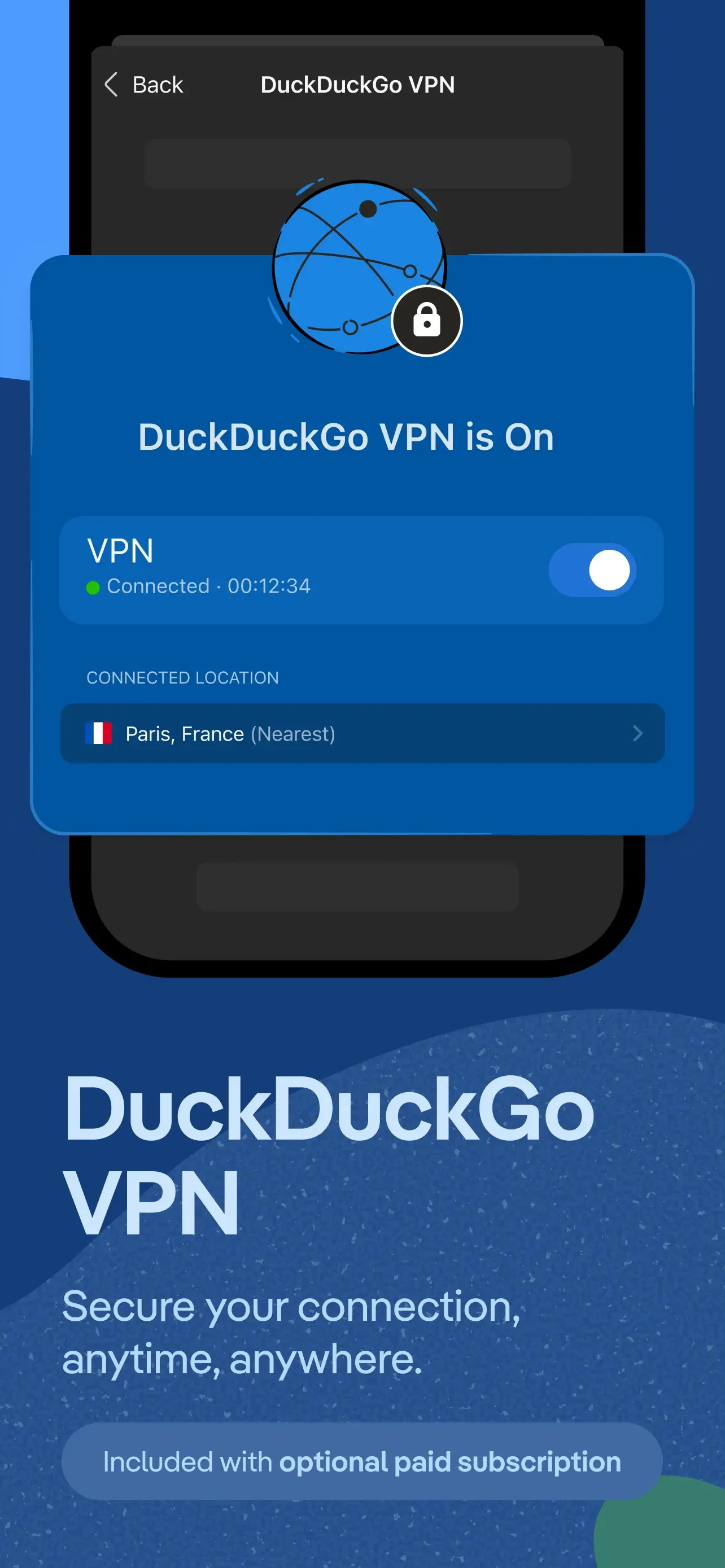 DuckDuckGo, optional Duck.ai app store screenshot 6 — Utilities (iOS)