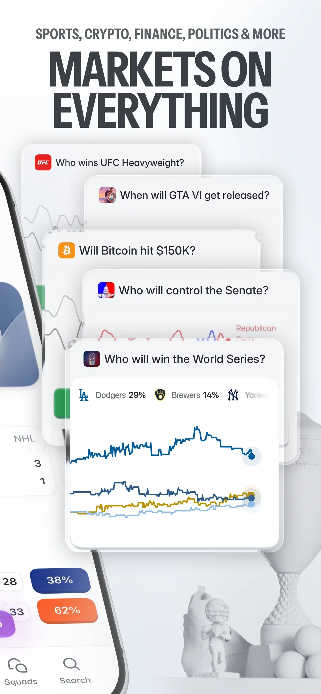 Polymarket: Trade Live Sports app store screenshot 3 — Finance (iOS)