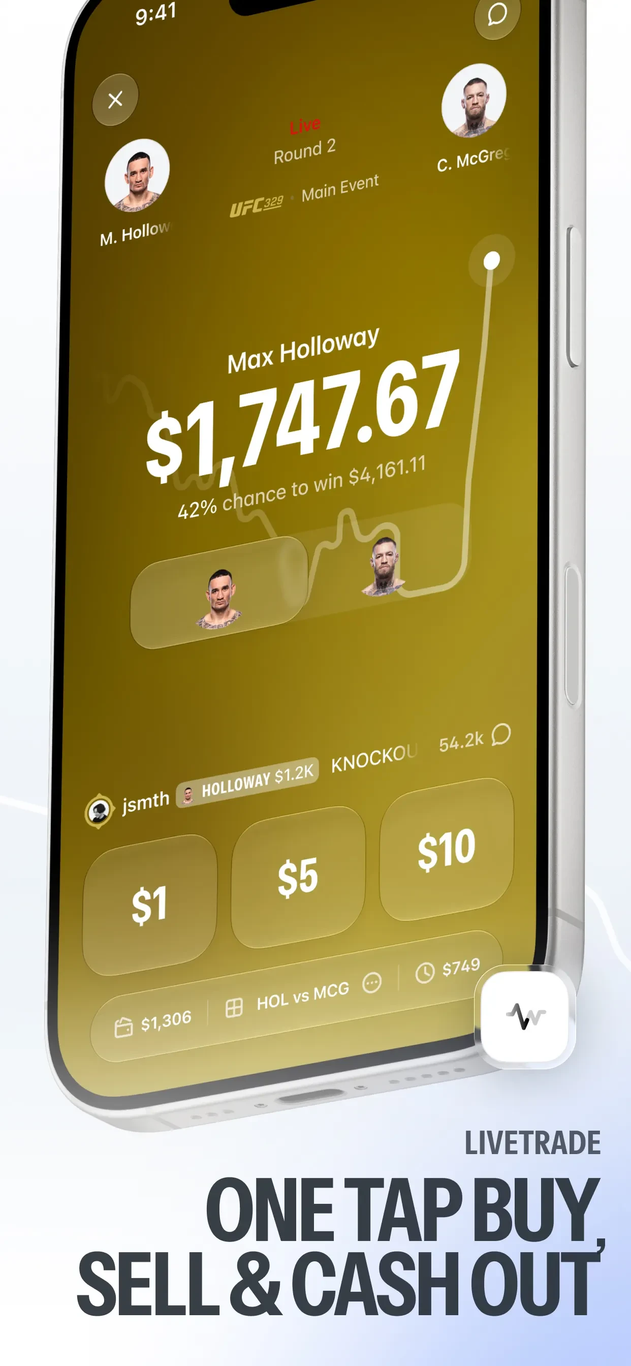 Polymarket: Trade Live Sports app store screenshot 6 — Finance (iOS)