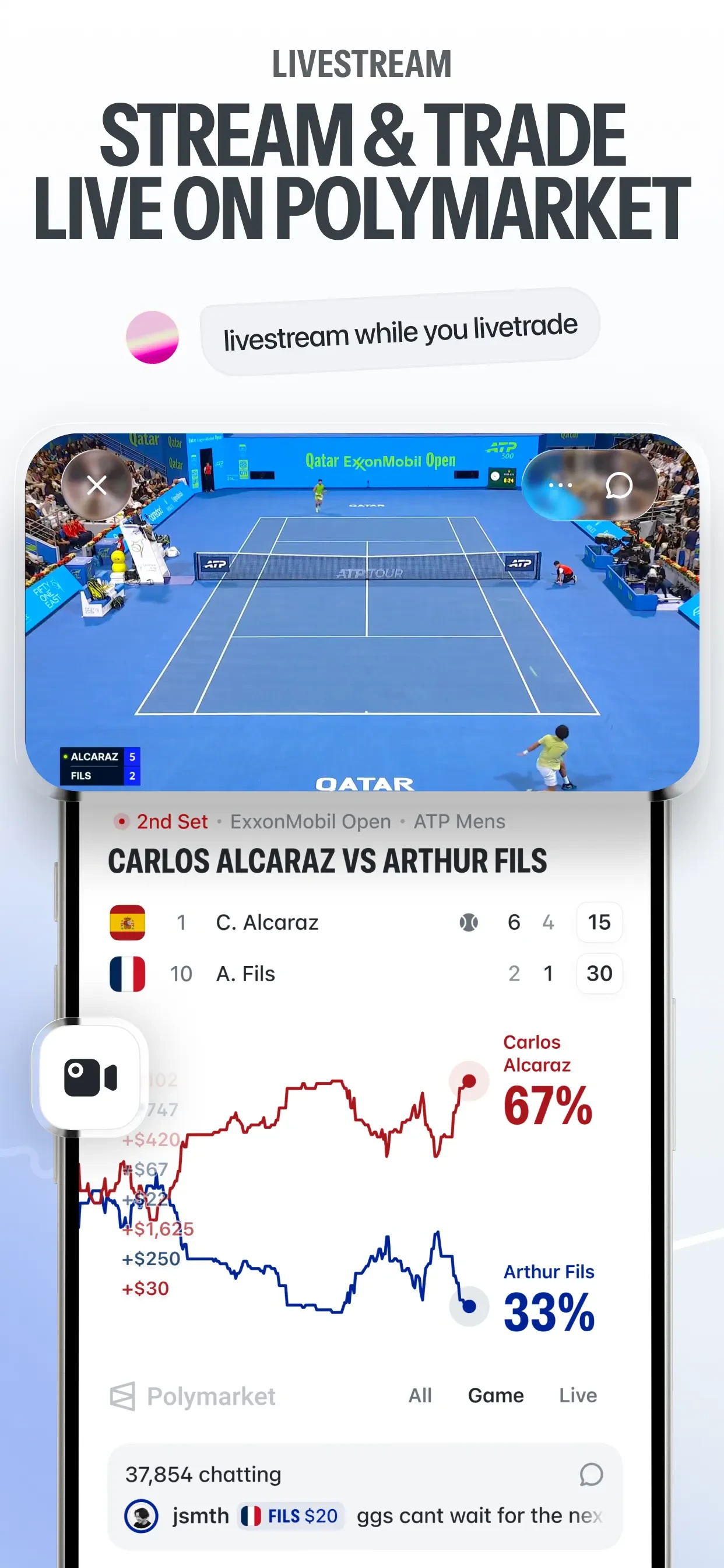 Polymarket: Trade Live Sports app store screenshot 7 — Finance (iOS)