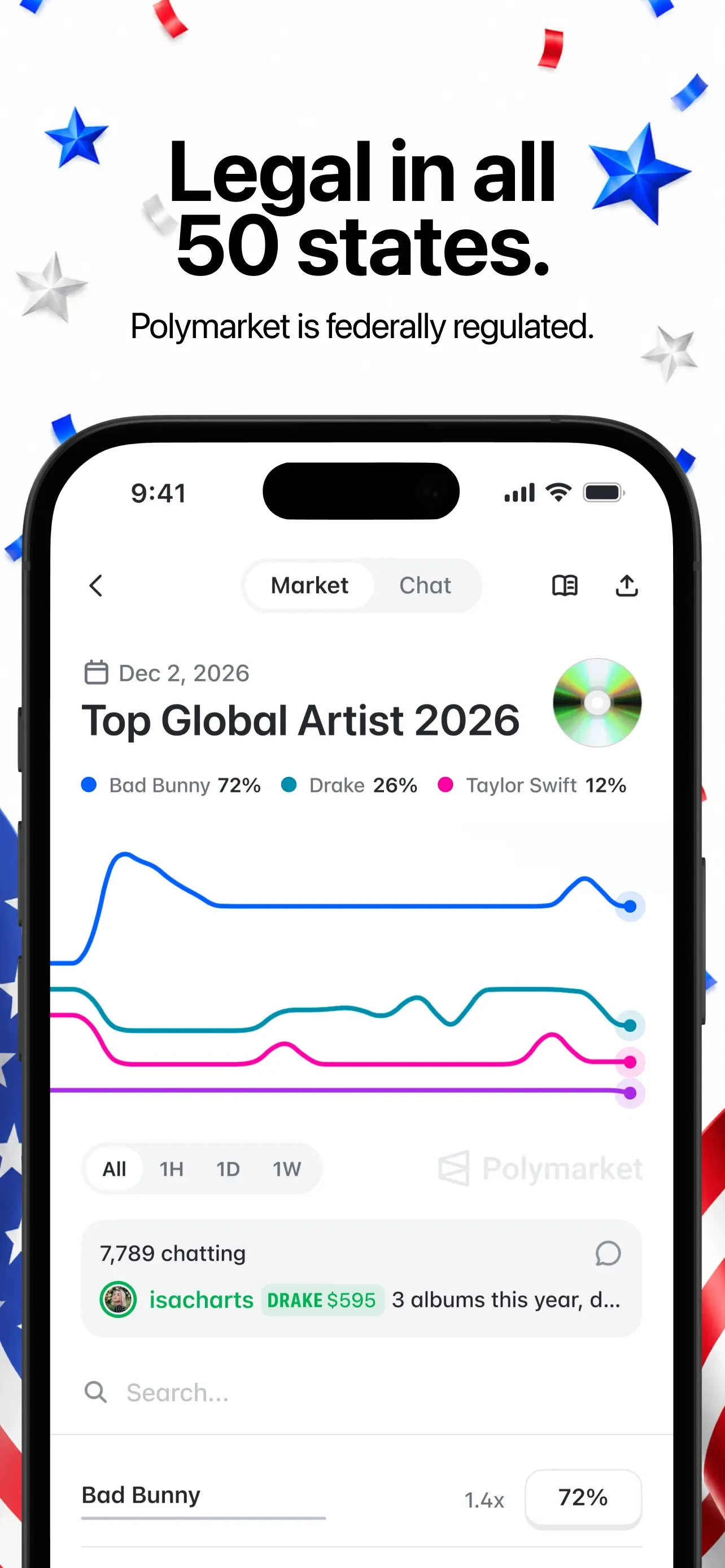 Polymarket app store screenshot 6 — Finance (iOS)