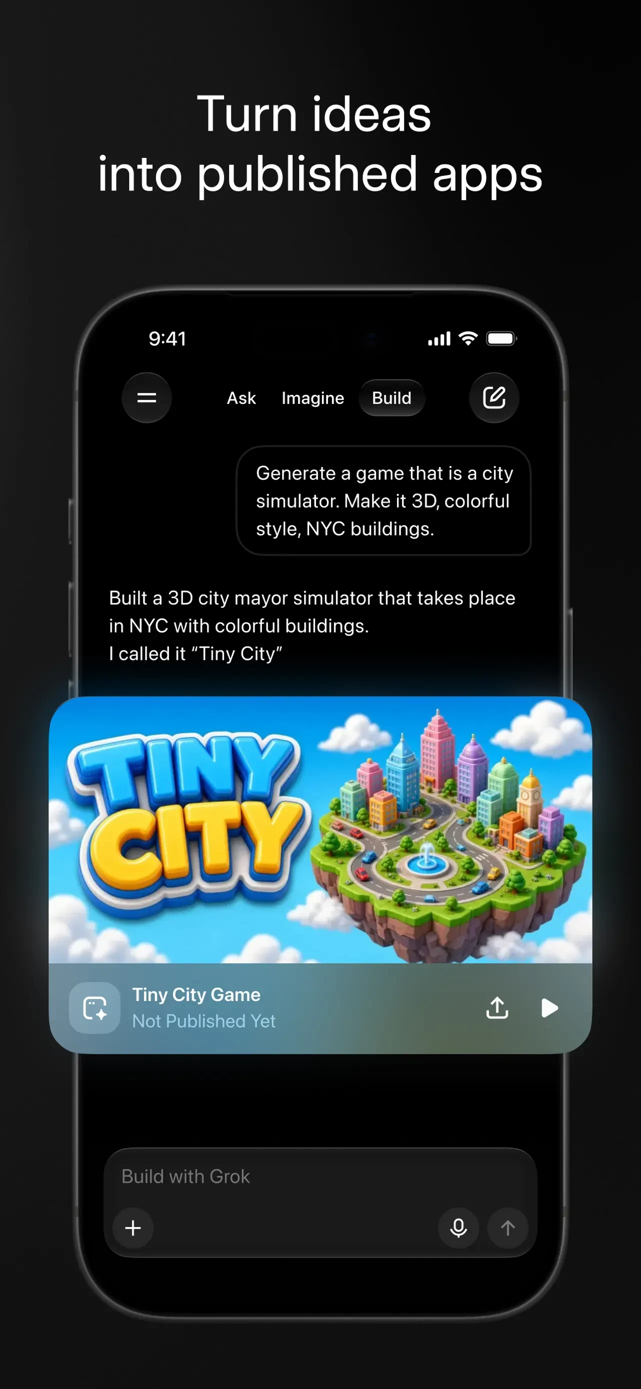 Grok AI app store screenshot 5 — Productivity (iOS)