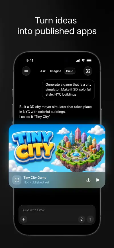 Grok AI app store screenshot 5 — Productivity (iOS)