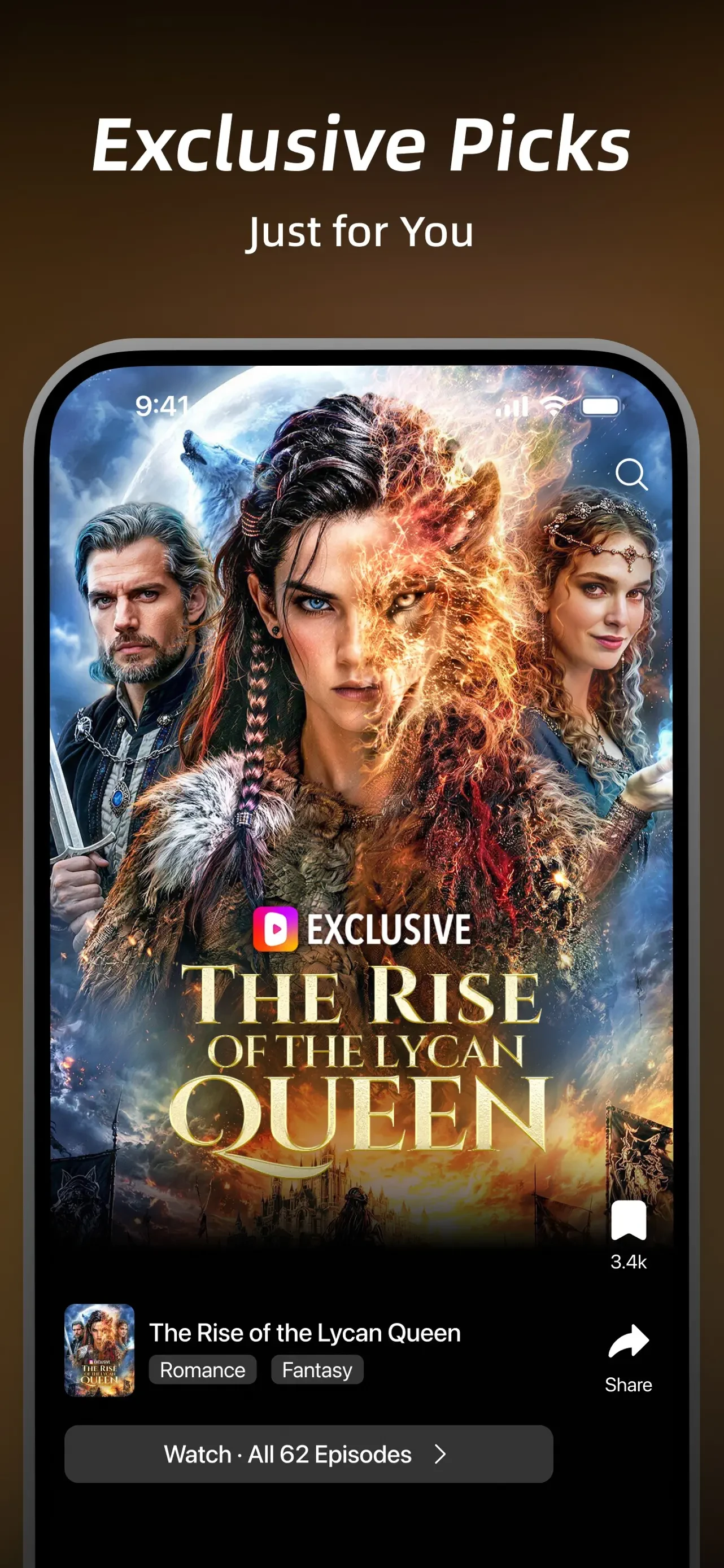 DramaWave - Dramas & Reels app store screenshot 2 — Unknown (iOS)