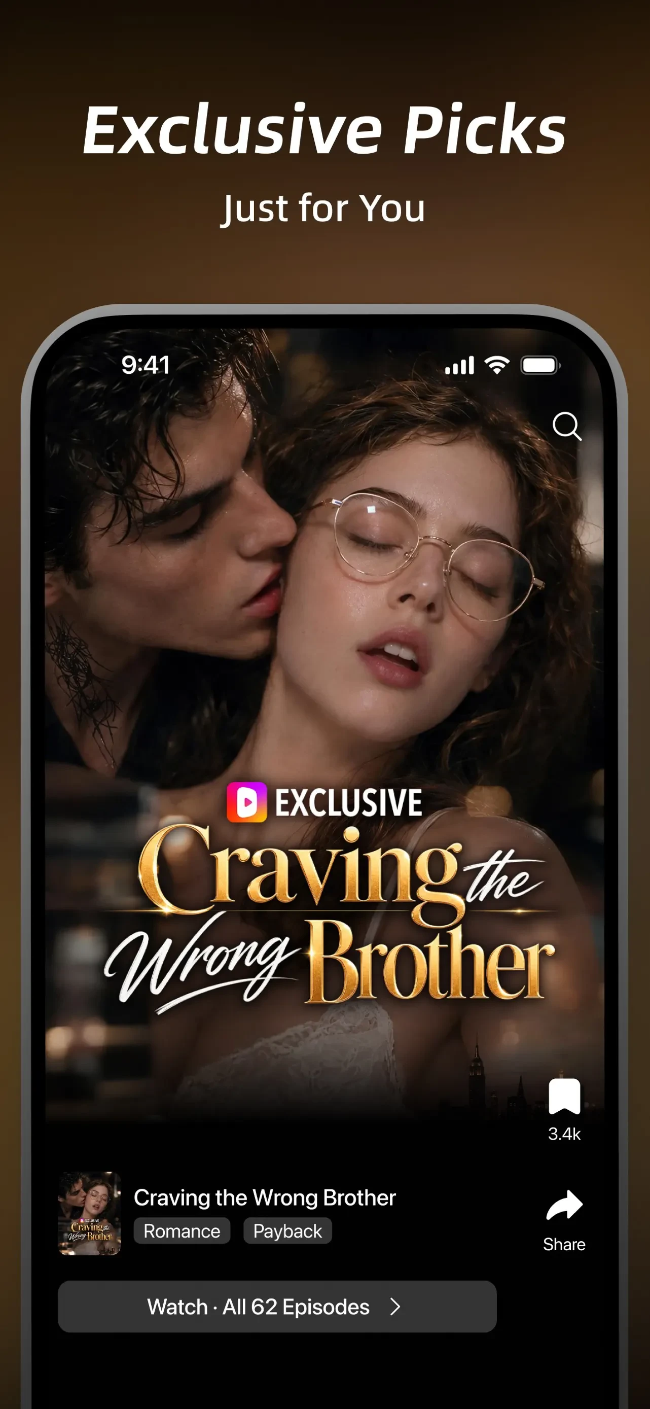 DramaWave - Dramas & Reels app store screenshot 1 — Unknown (iOS)