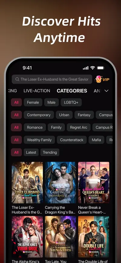 DramaWave - Dramas & Reels app store screenshot 3 — Unknown (iOS)
