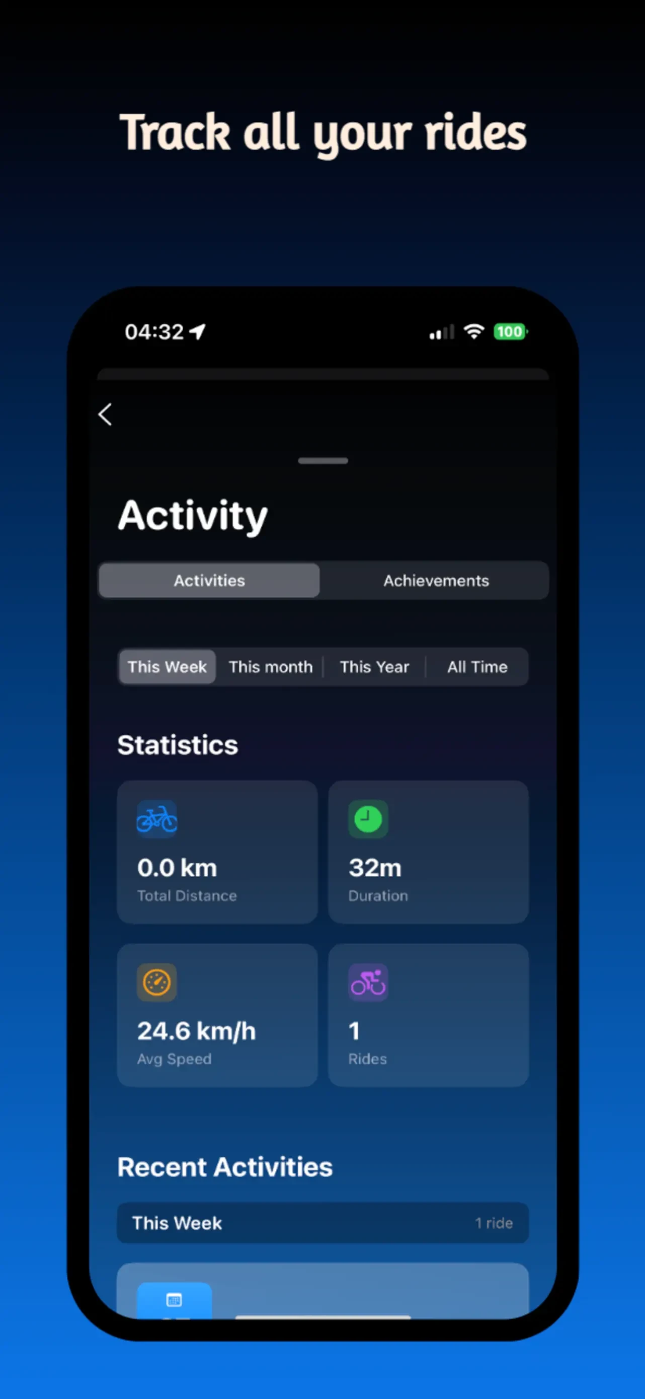 Bikee app store screenshot 3 — Sports (iOS)