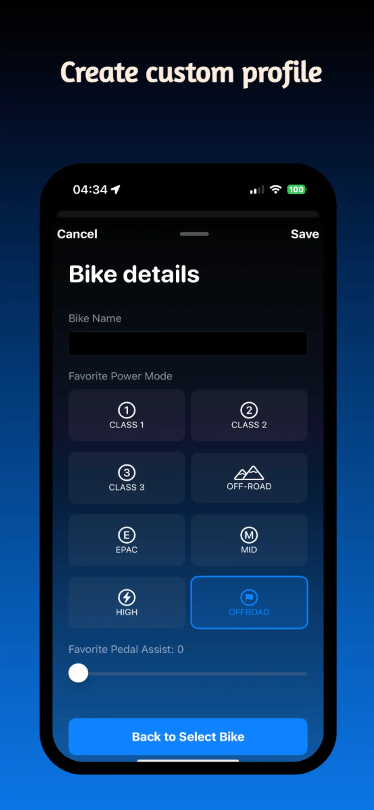 Bikee app store screenshot 5 — Sports (iOS)