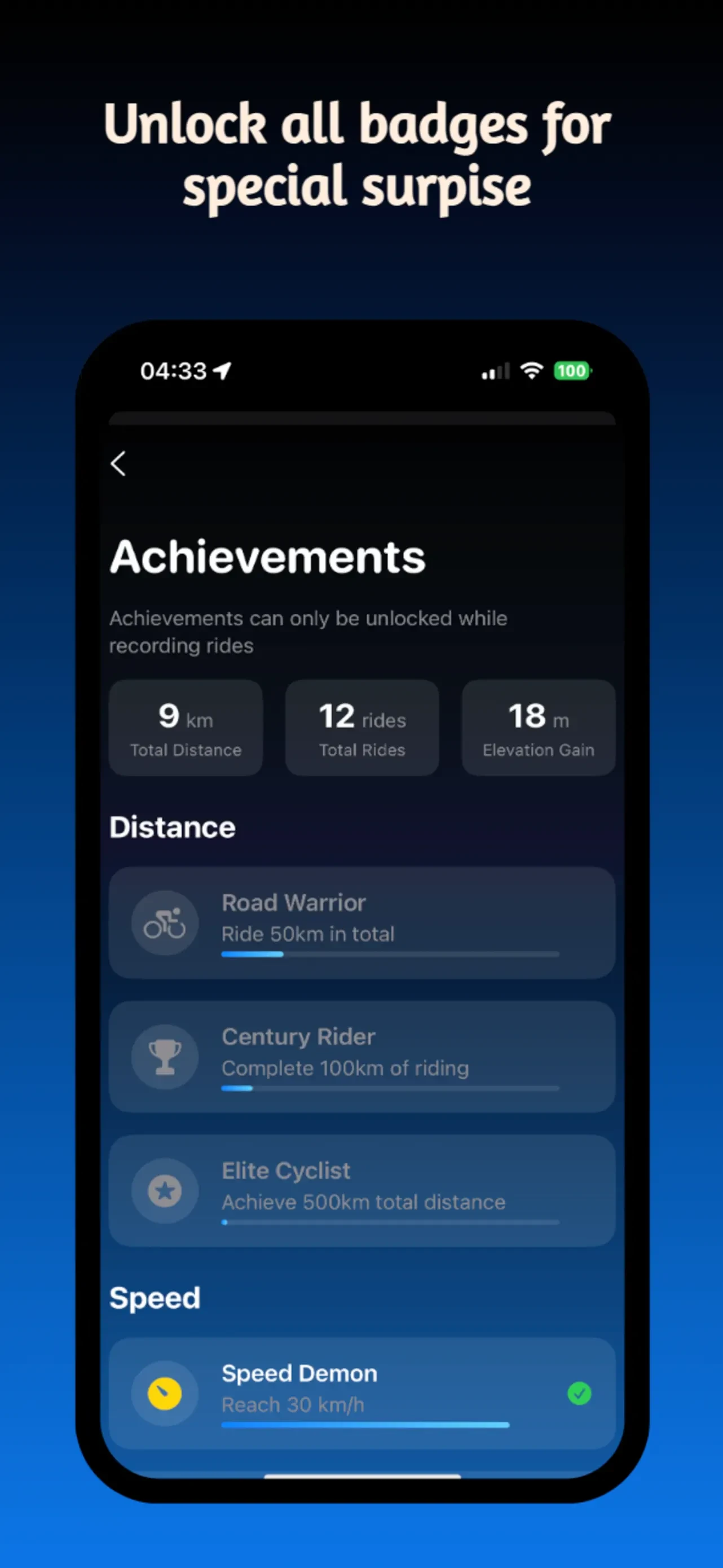 Bikee app store screenshot 7 — Sports (iOS)