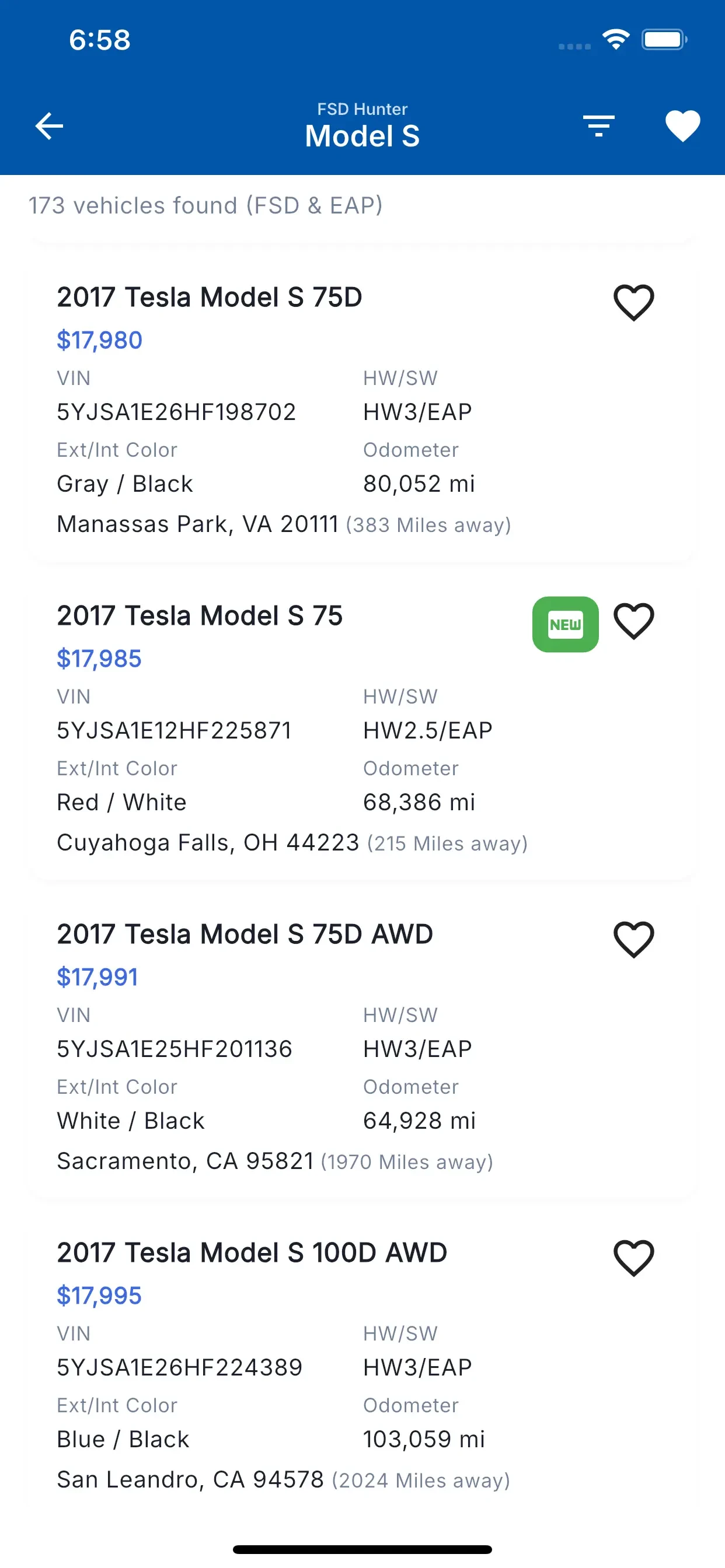 FSD Hunter app store screenshot 1 — Shopping (iOS)