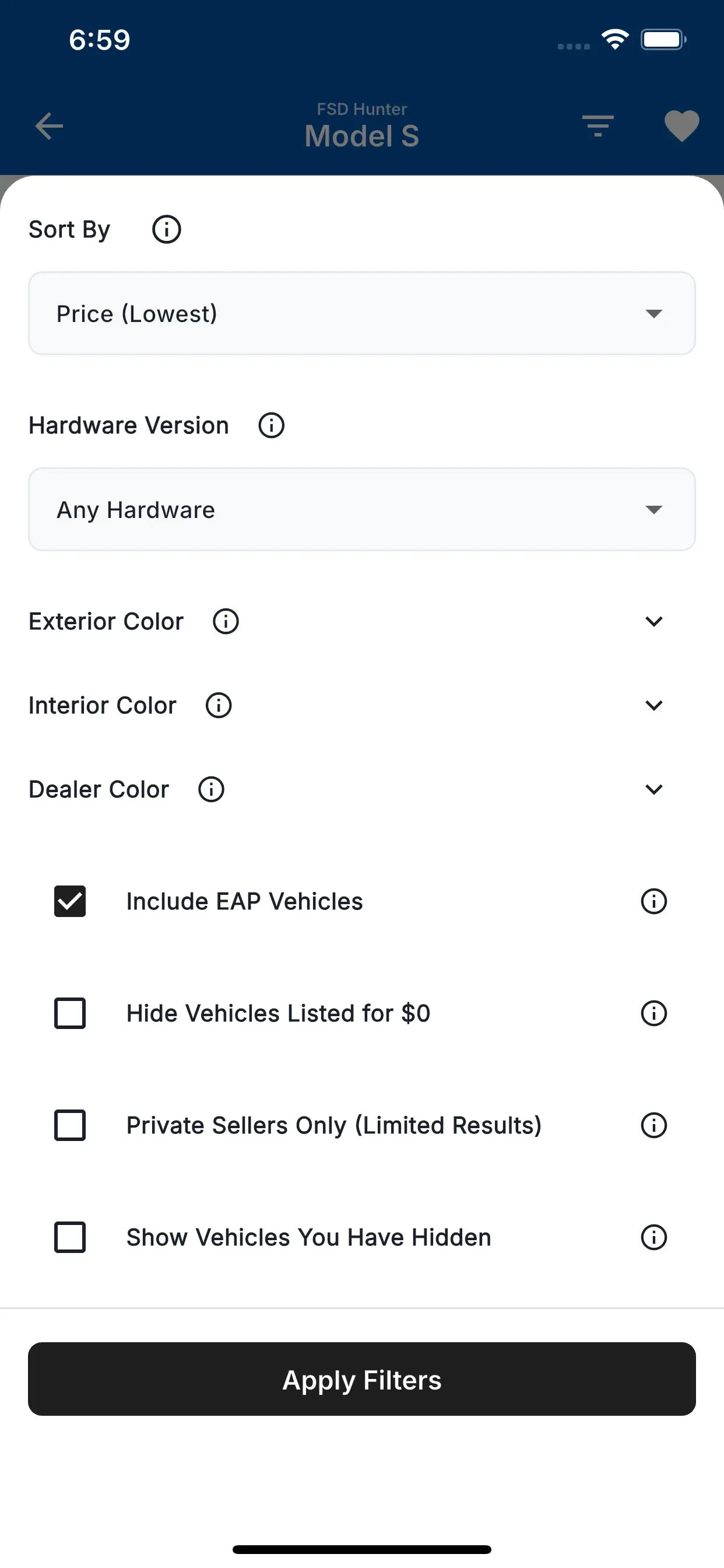 FSD Hunter app store screenshot 2 — Shopping (iOS)
