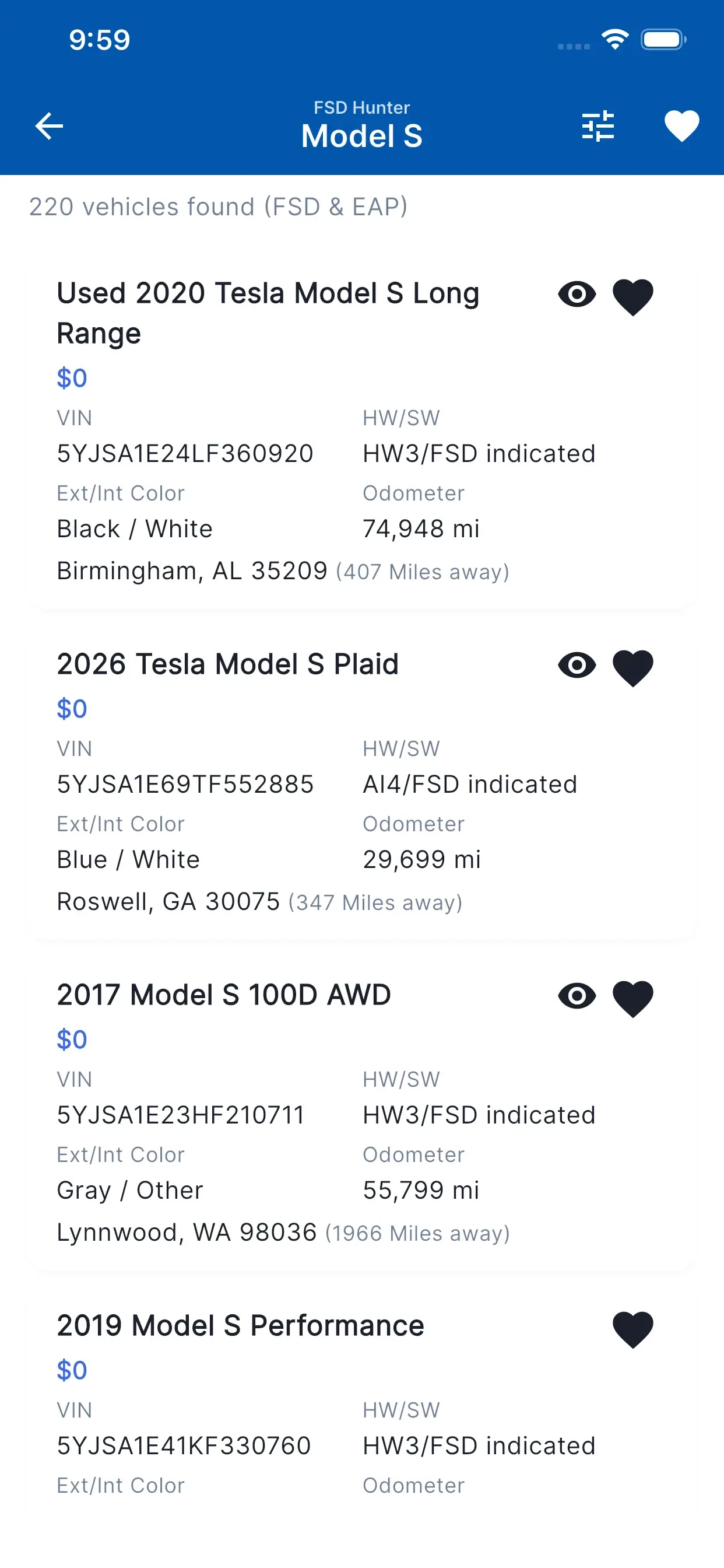 FSD Hunter app store screenshot 3 — Shopping (iOS)