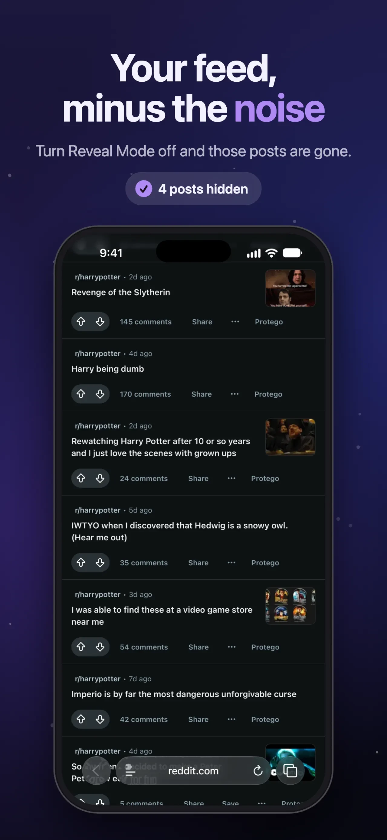 Protego for Reddit app store screenshot 2 — Unknown (iOS)