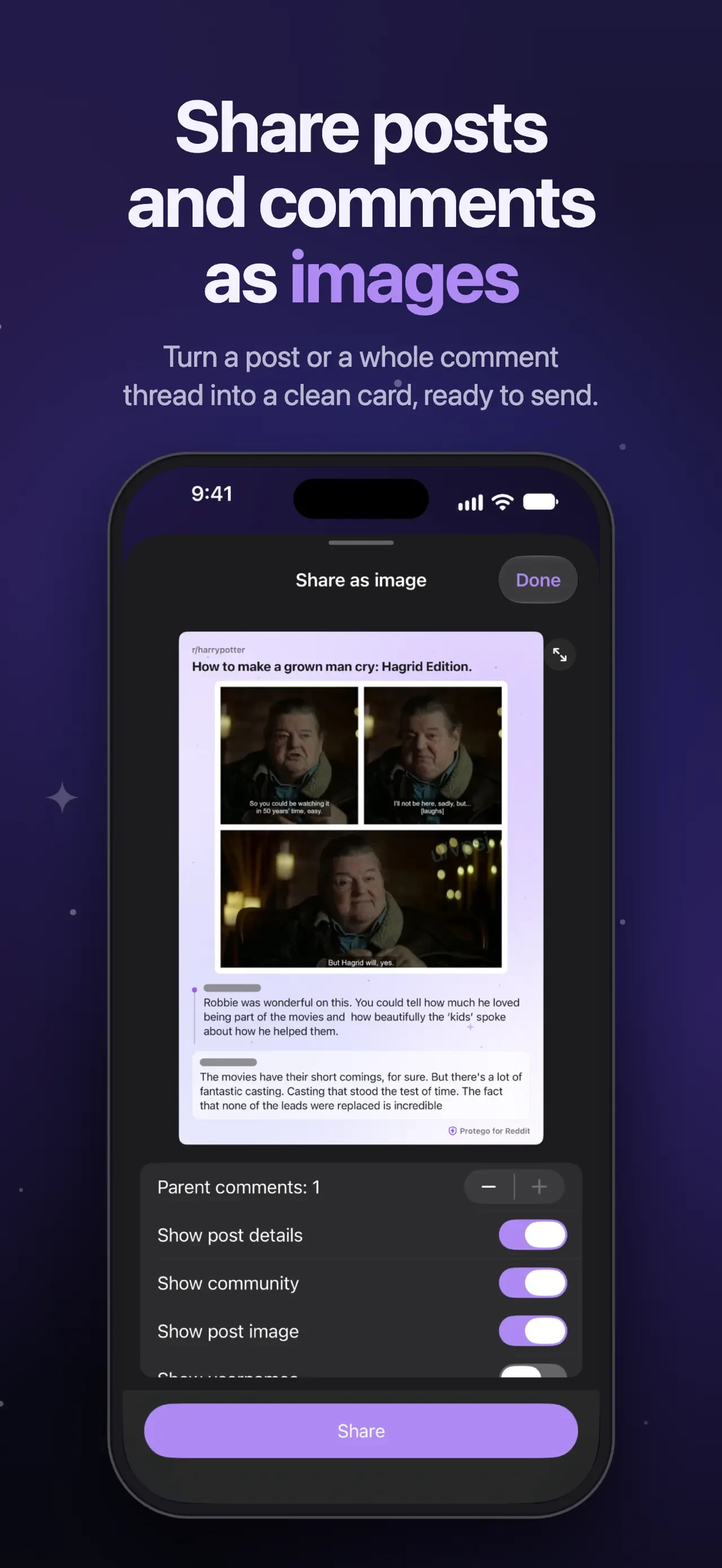 Protego for Reddit app store screenshot 7 — Unknown (iOS)