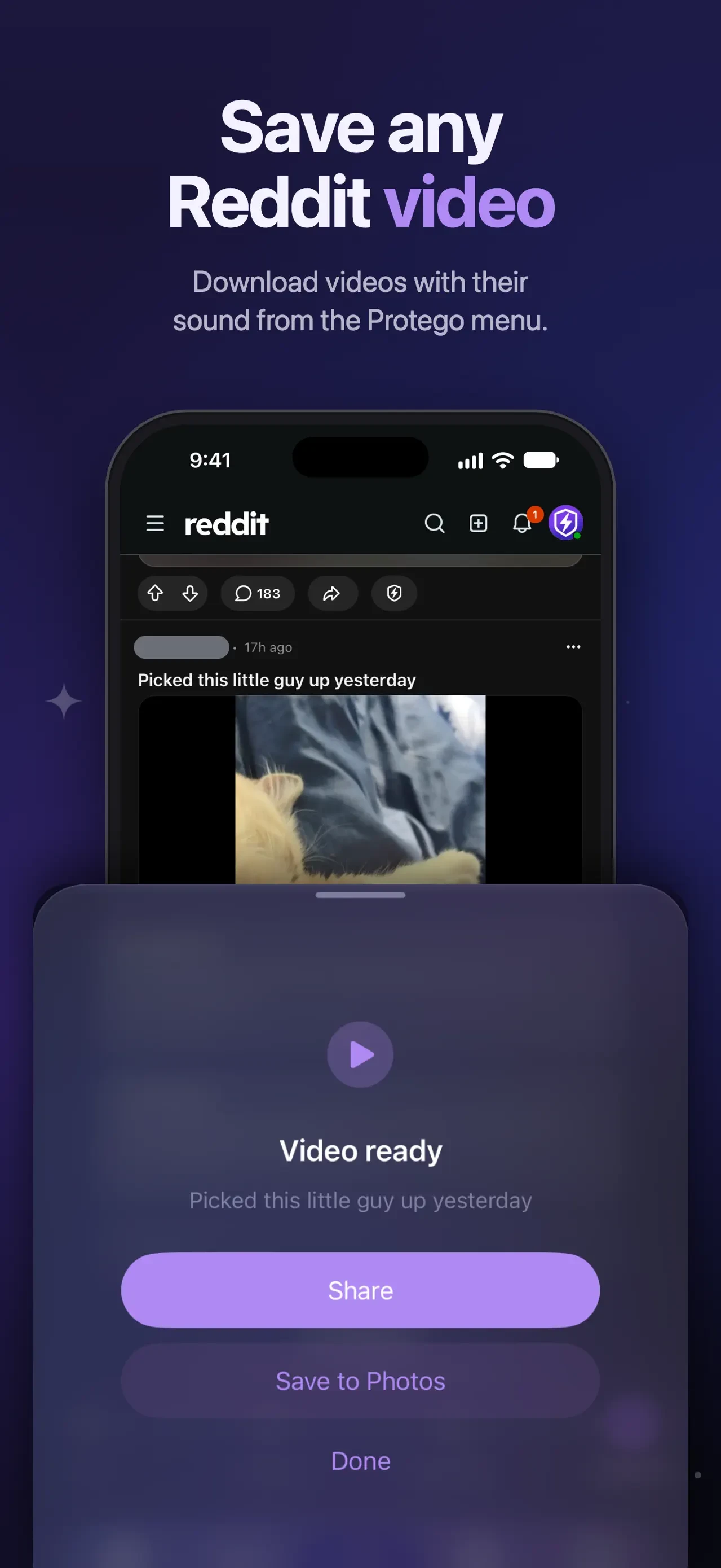 Protego for Reddit app store screenshot 8 — Unknown (iOS)