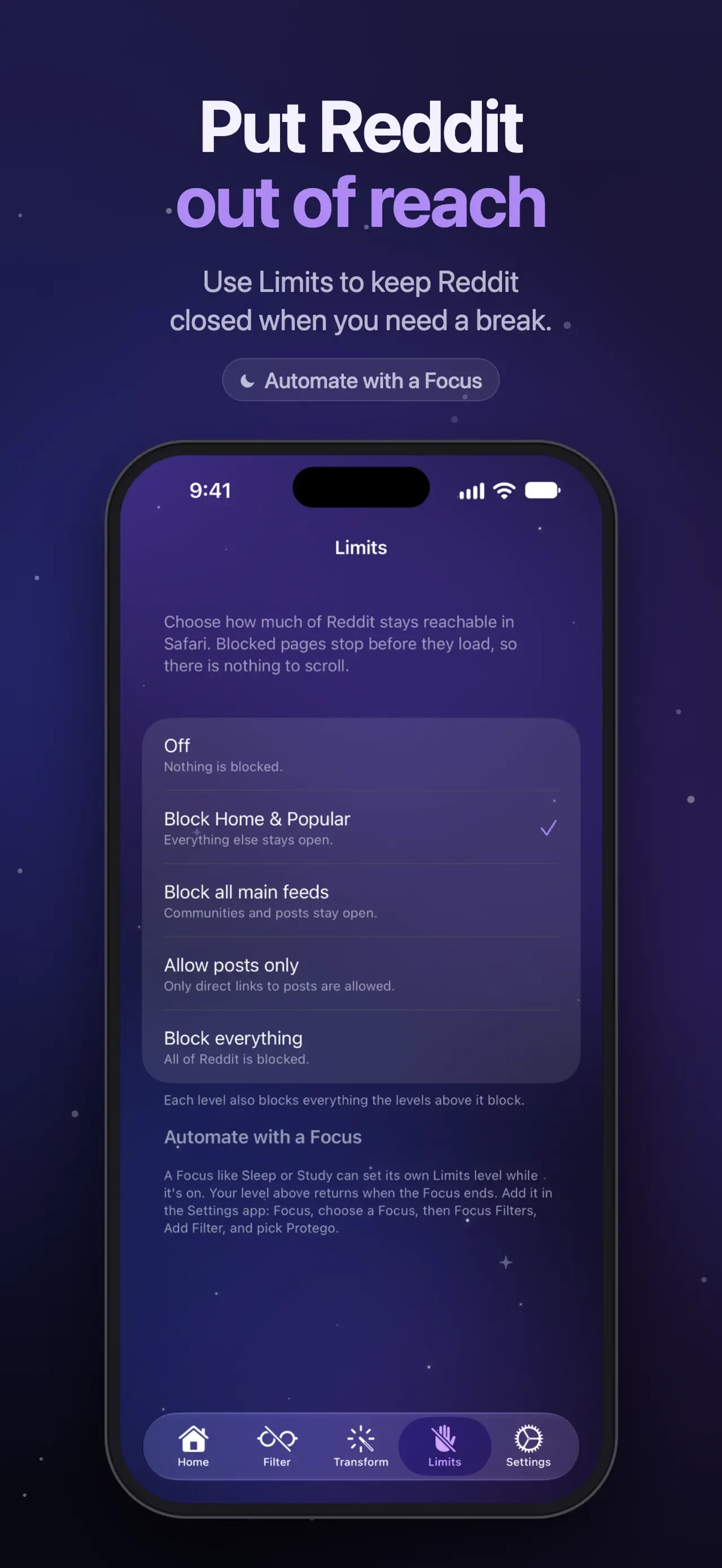 Protego for Reddit app store screenshot 9 — Unknown (iOS)