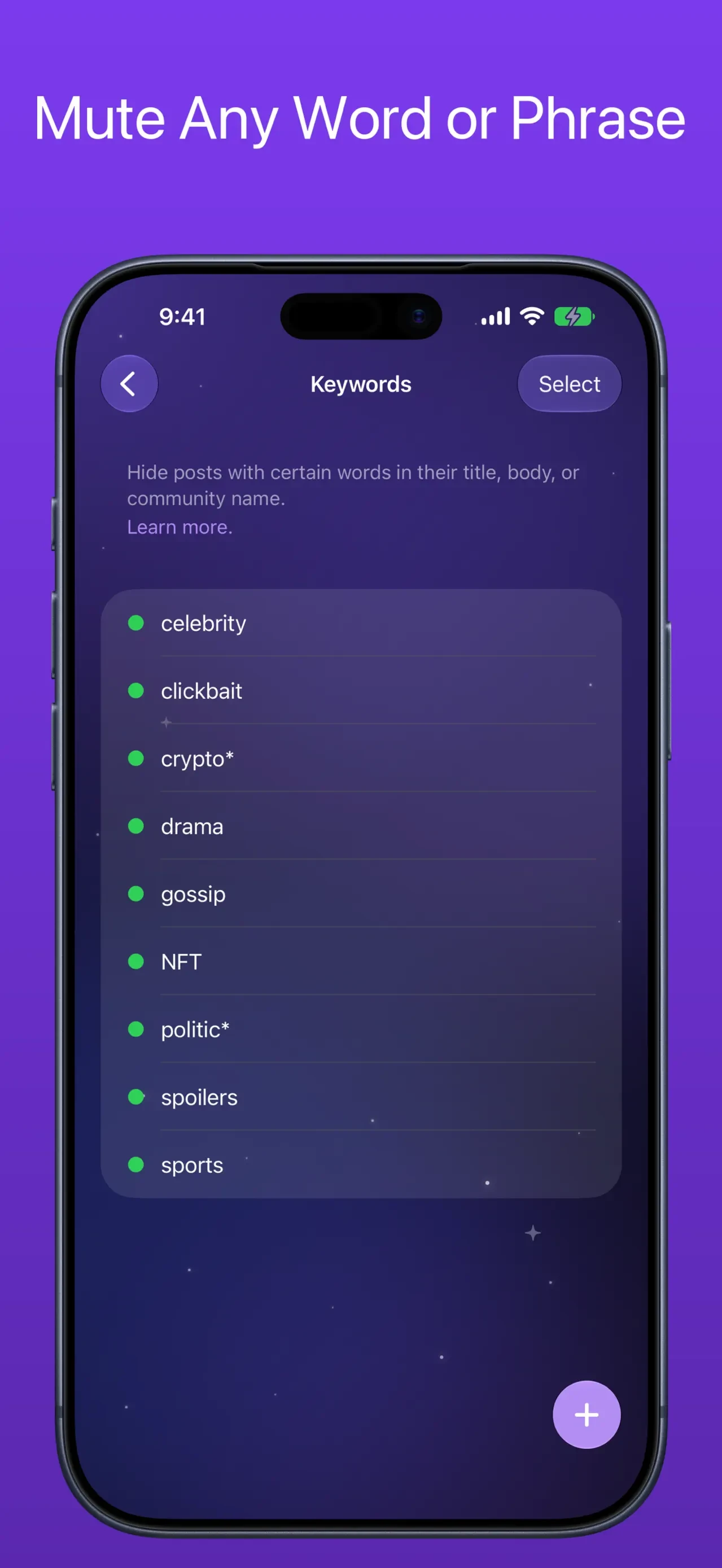 Protego for Reddit app store screenshot 5 — Unknown (iOS)