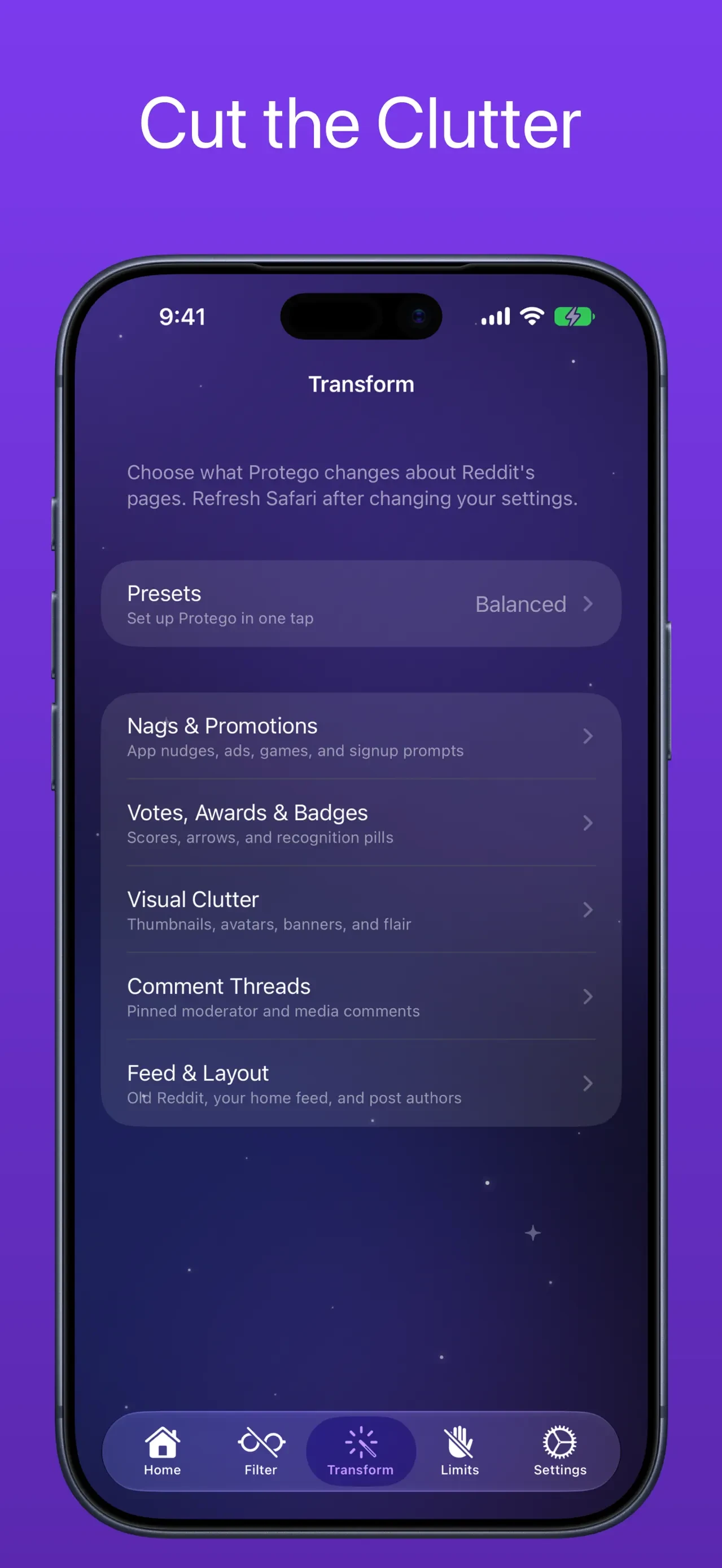 Protego for Reddit app store screenshot 6 — Unknown (iOS)