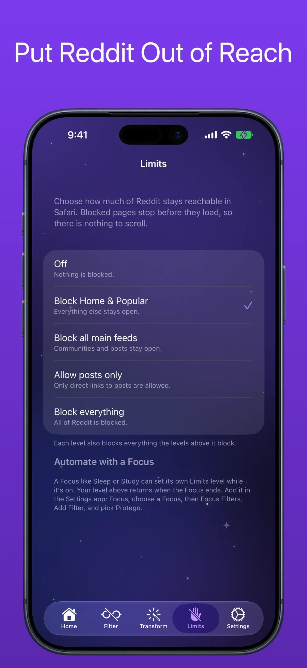 Protego for Reddit app store screenshot 7 — Unknown (iOS)