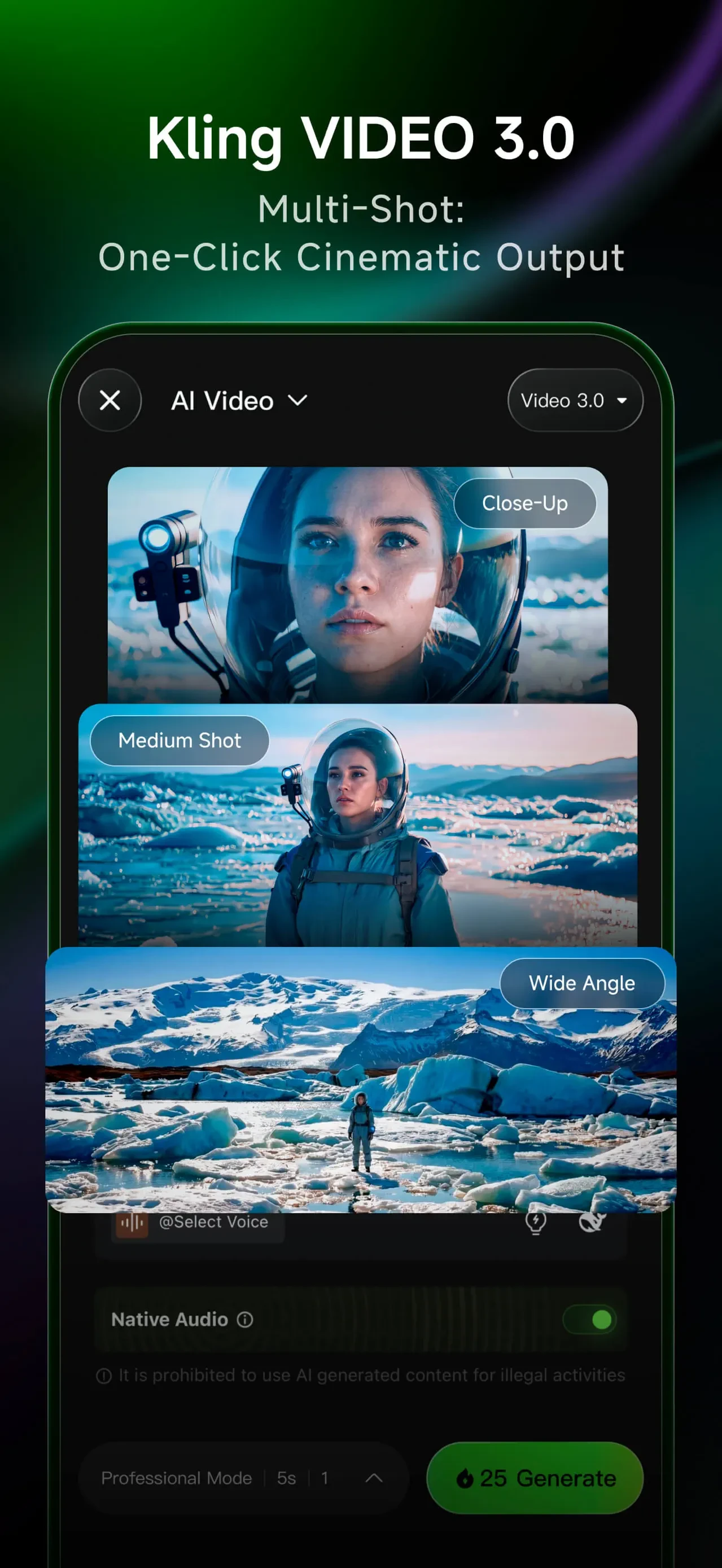 Kling AI: AI Image&Video Maker app store screenshot 3 — Graphics & Design (iOS)