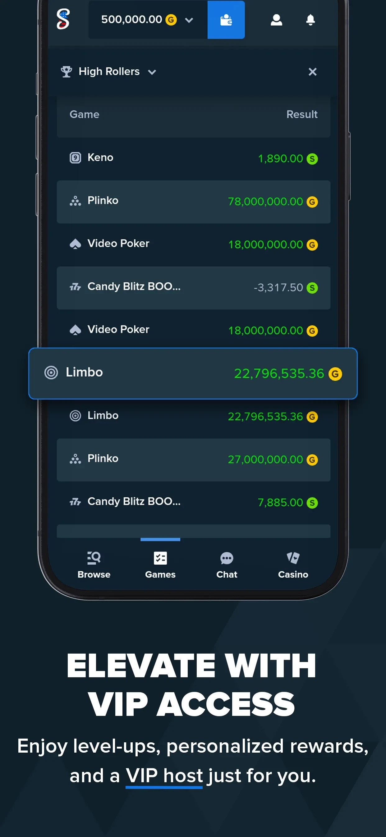 Stake US - Casino & Slots app store screenshot 10 — Games (iOS)