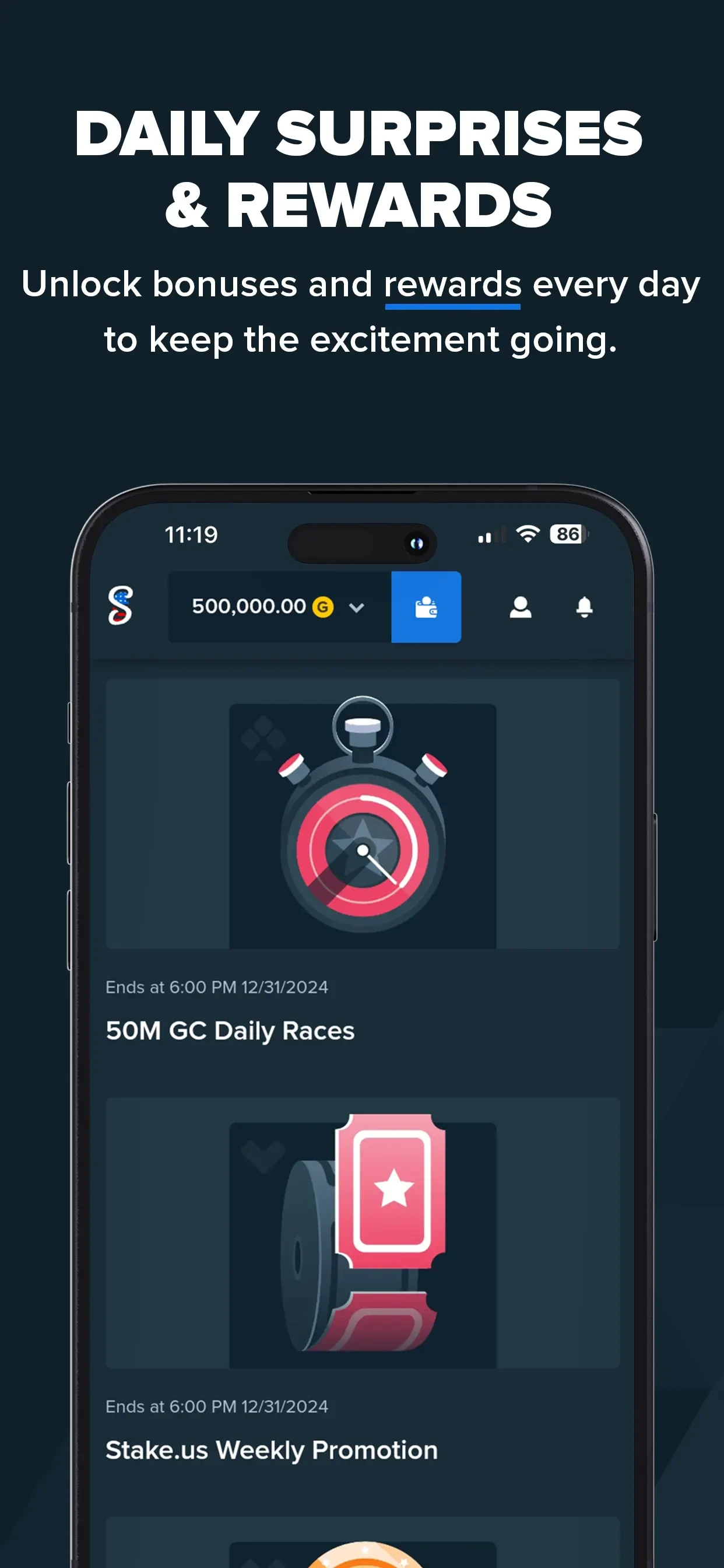 Stake US - Casino & Slots app store screenshot 9 — Games (iOS)