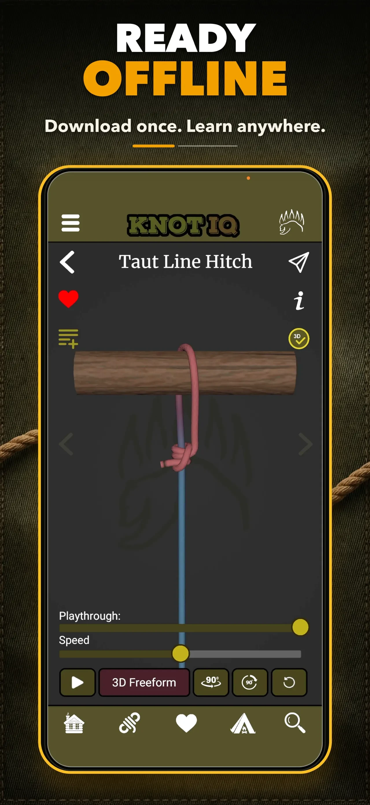 Knot IQ: 3D Knot Tying app store screenshot 5 — Reference (iOS)