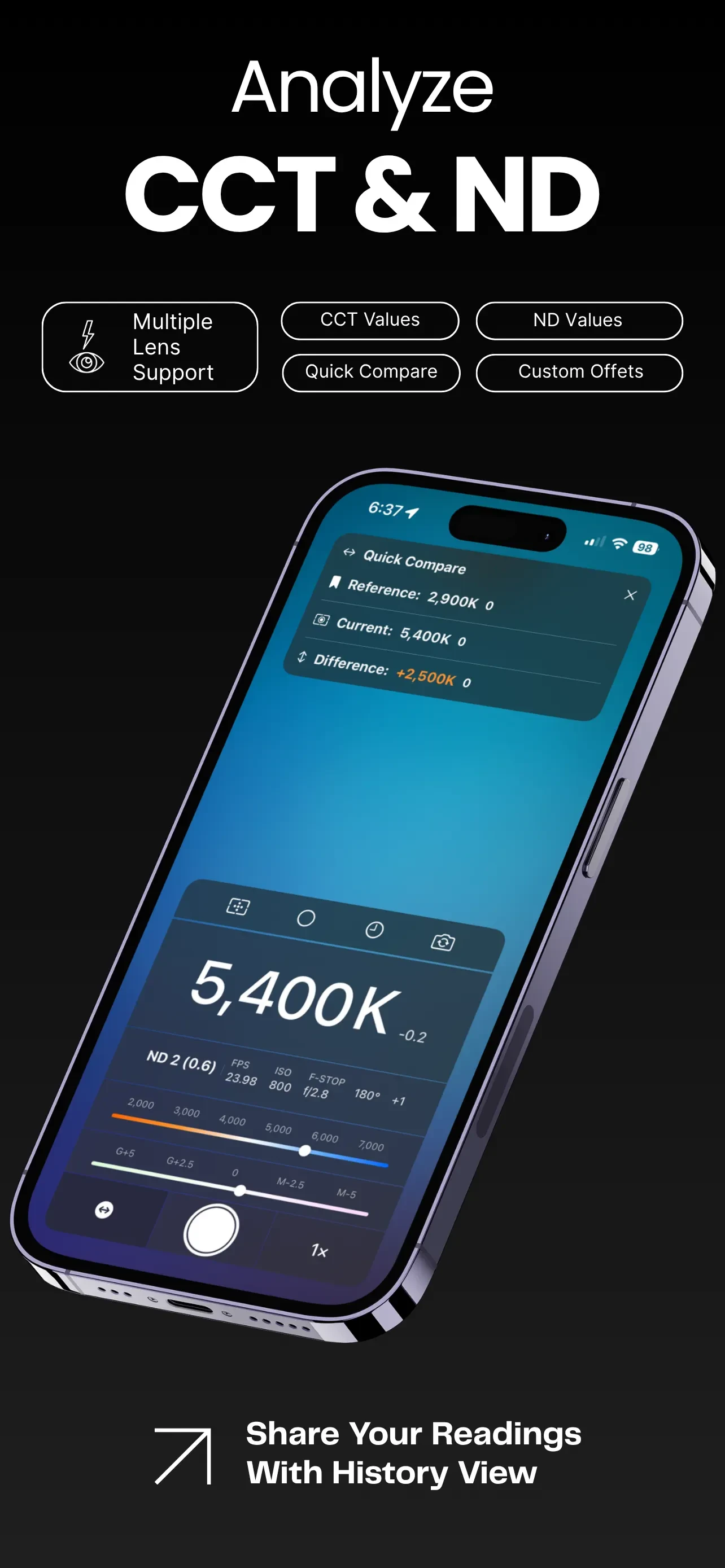 CineTemp app store screenshot 2 — Photo & Video (iOS)