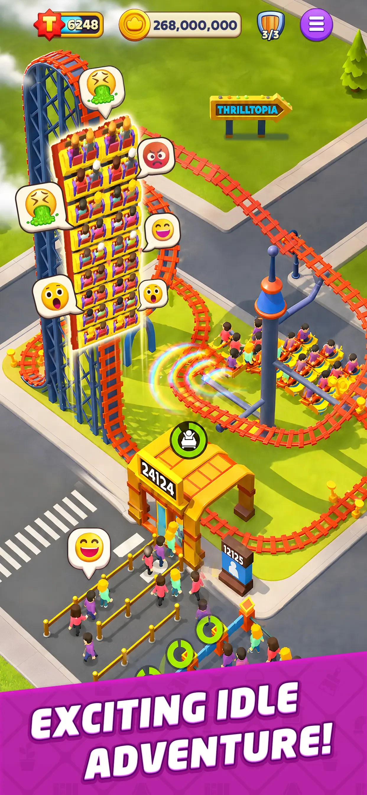 Top Tycoon: Coin Theme Empire app store screenshot 1 — Games (iOS)