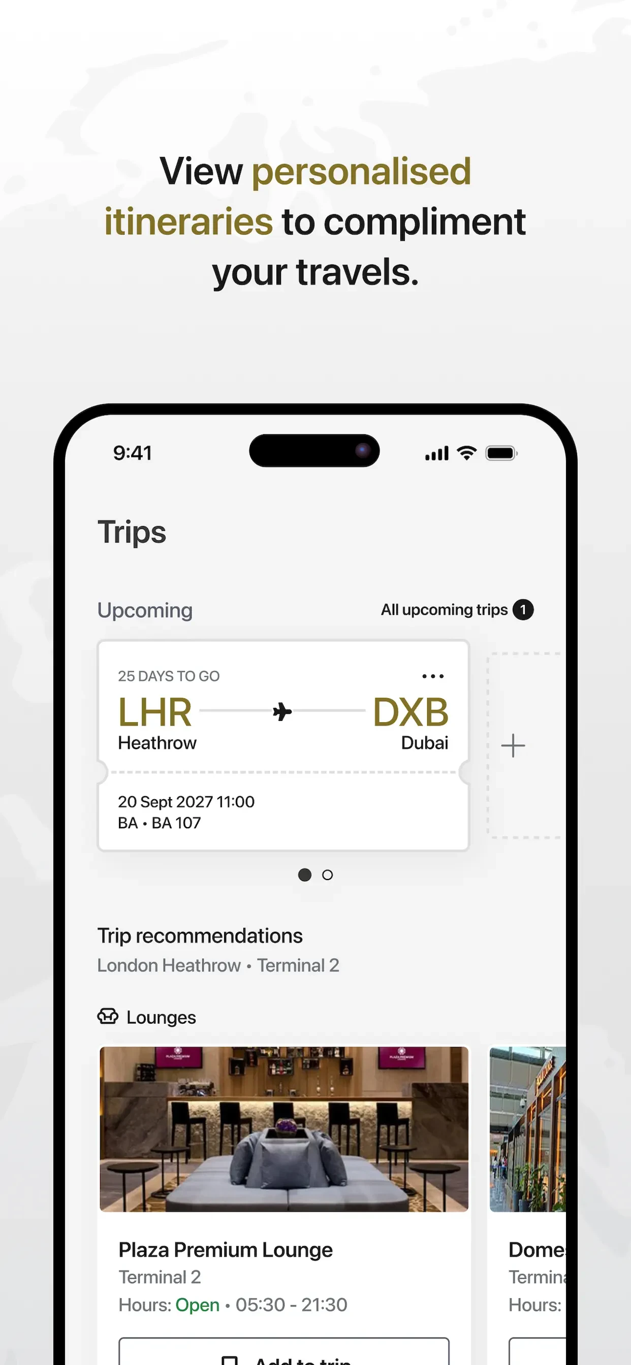 Priority Pass+ app store screenshot 5 — Unknown (iOS)