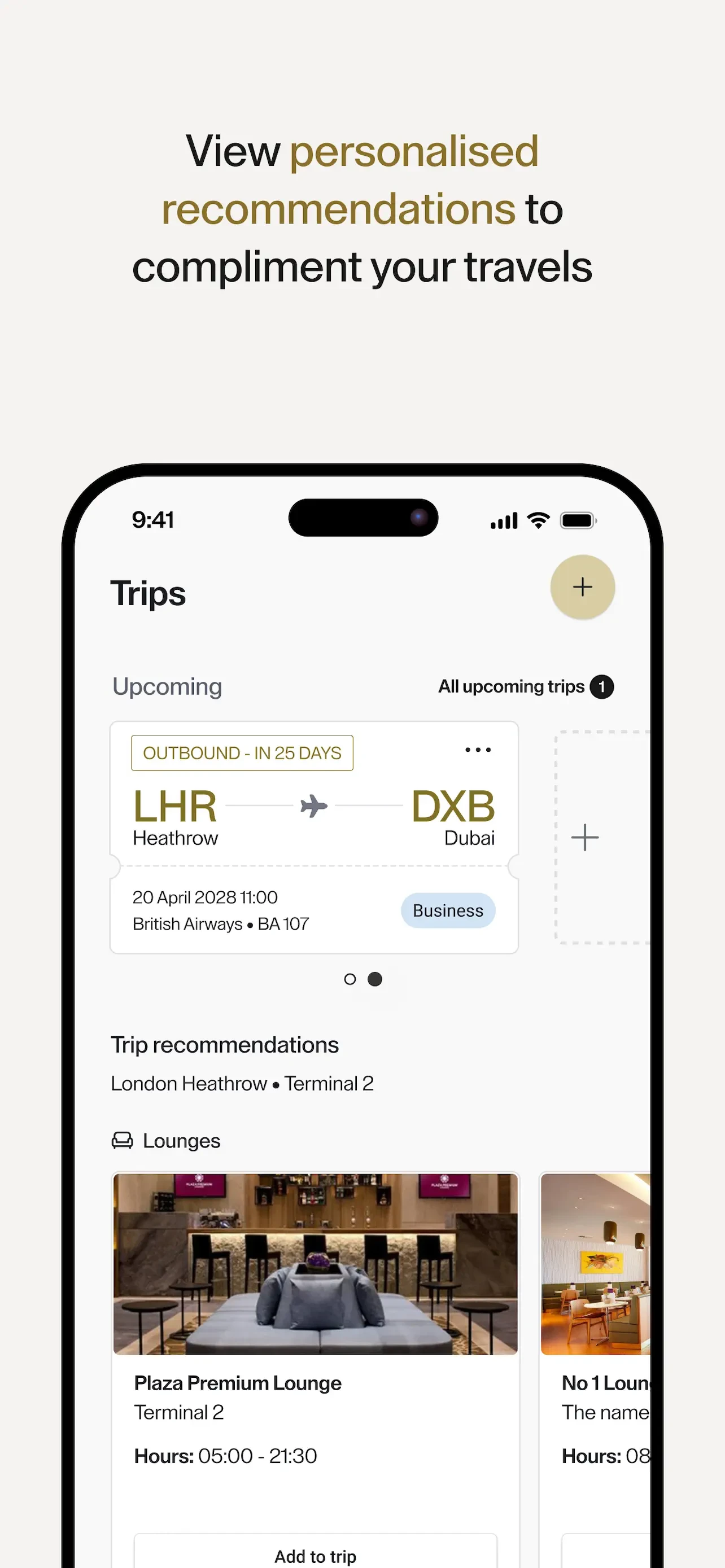 Priority Pass+ app store screenshot 5 — Unknown (iOS)