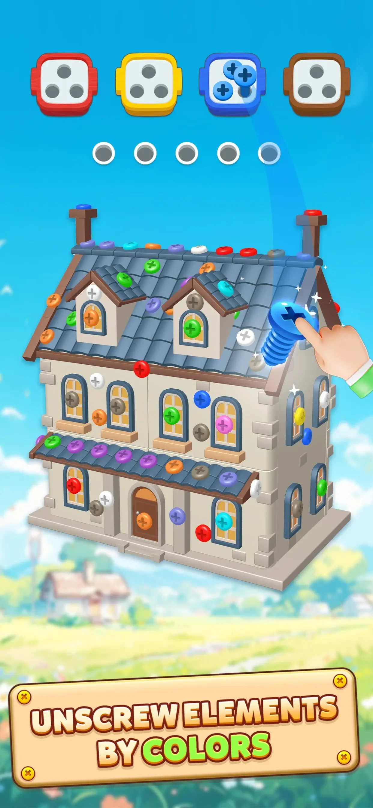 Screwdom app store screenshot 1 — Games (iOS)