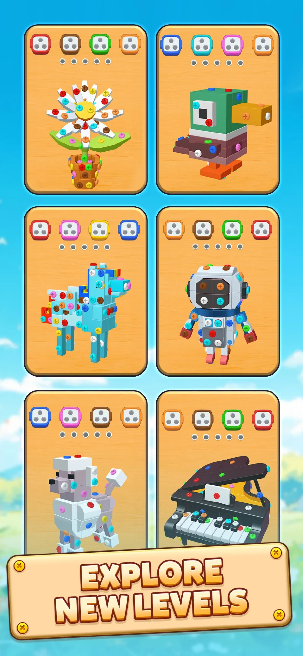 Screwdom app store screenshot 3 — Games (iOS)