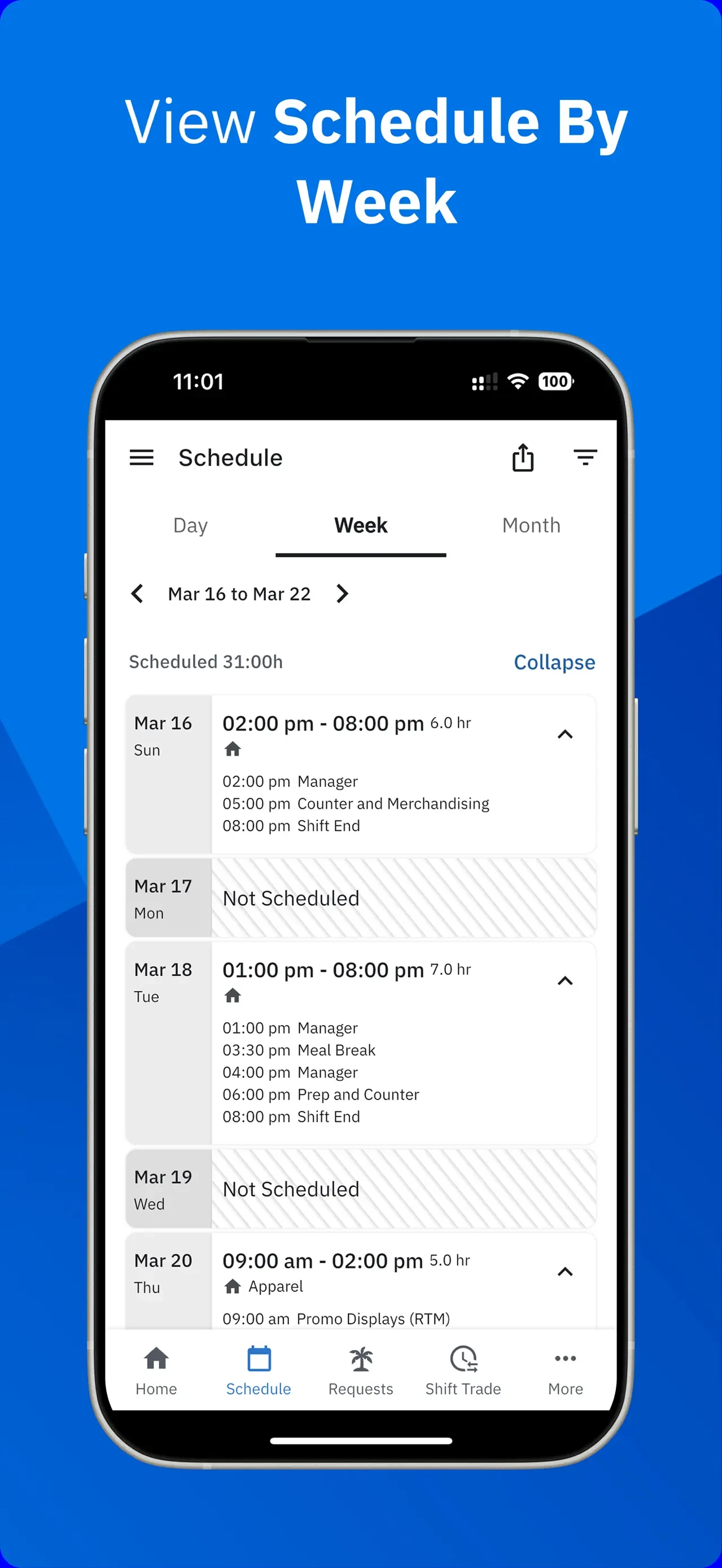Workcloud Shift app store screenshot 2 — Unknown (iOS)