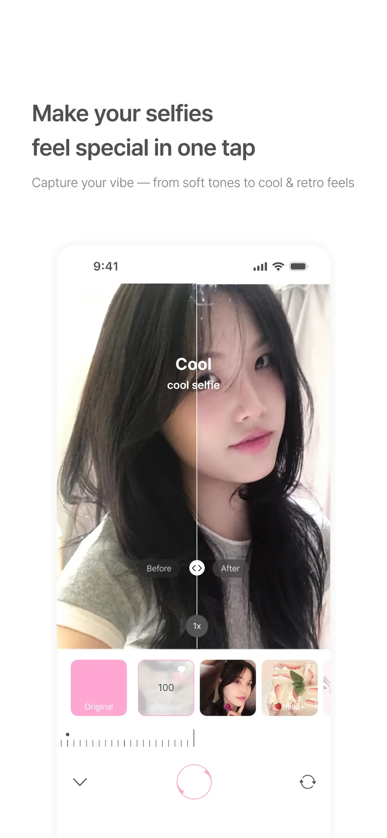 BerryFilm - Korean Style Cam app store screenshot 5 — Photo & Video (iOS)