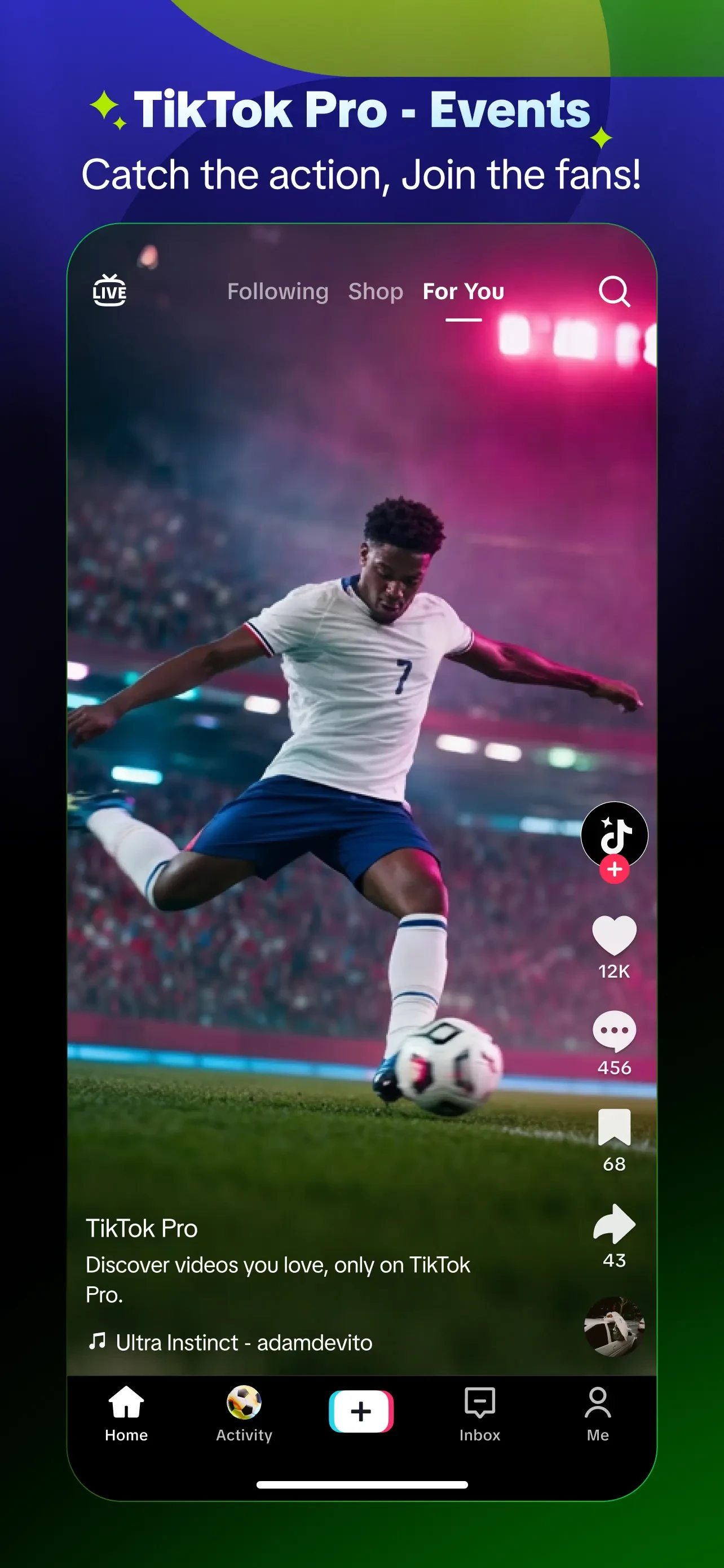 TikTok Pro - Events app store screenshot 2 — Unknown (iOS)