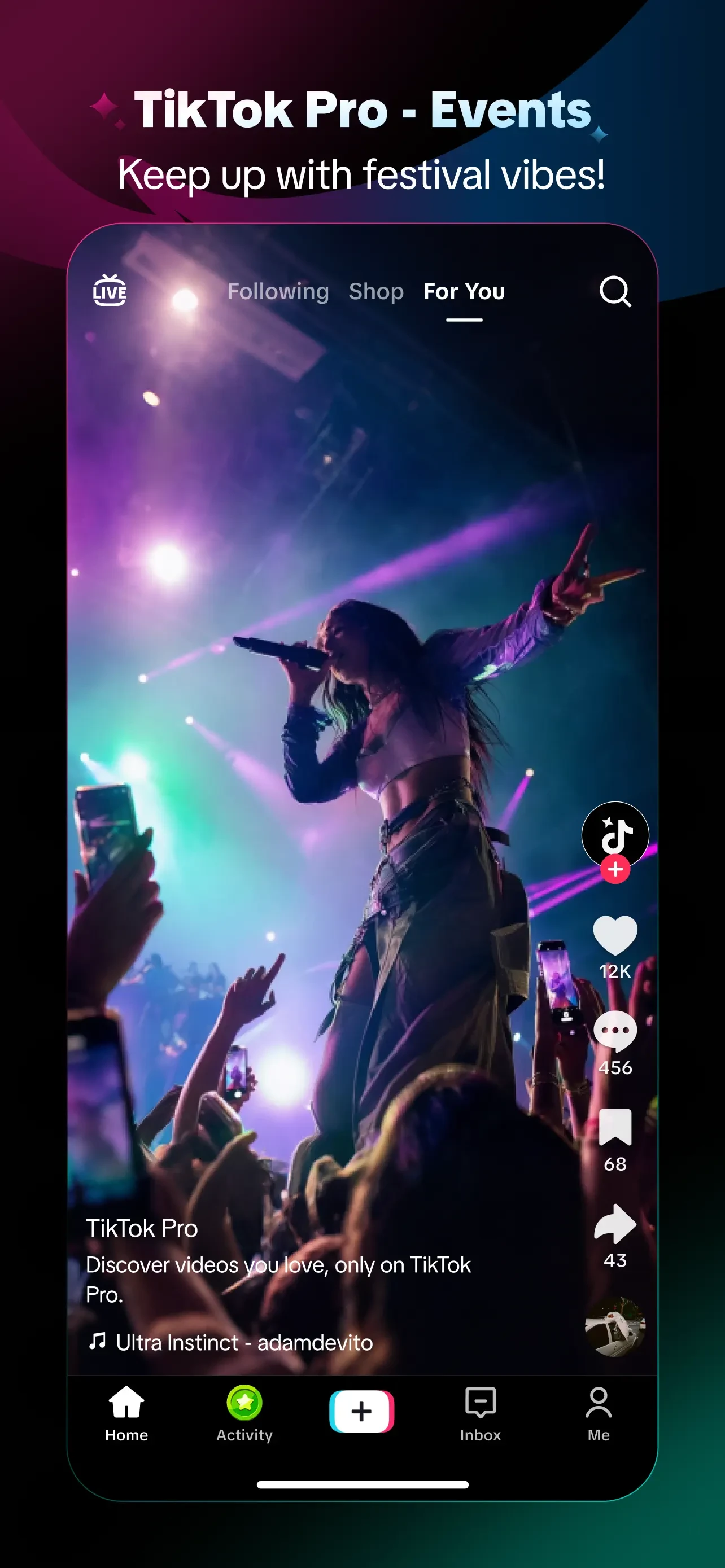 TikTok Pro - Events app store screenshot 4 — Unknown (iOS)
