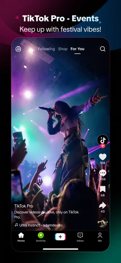 TikTok Pro - Events app store screenshot 4 — Unknown (iOS)