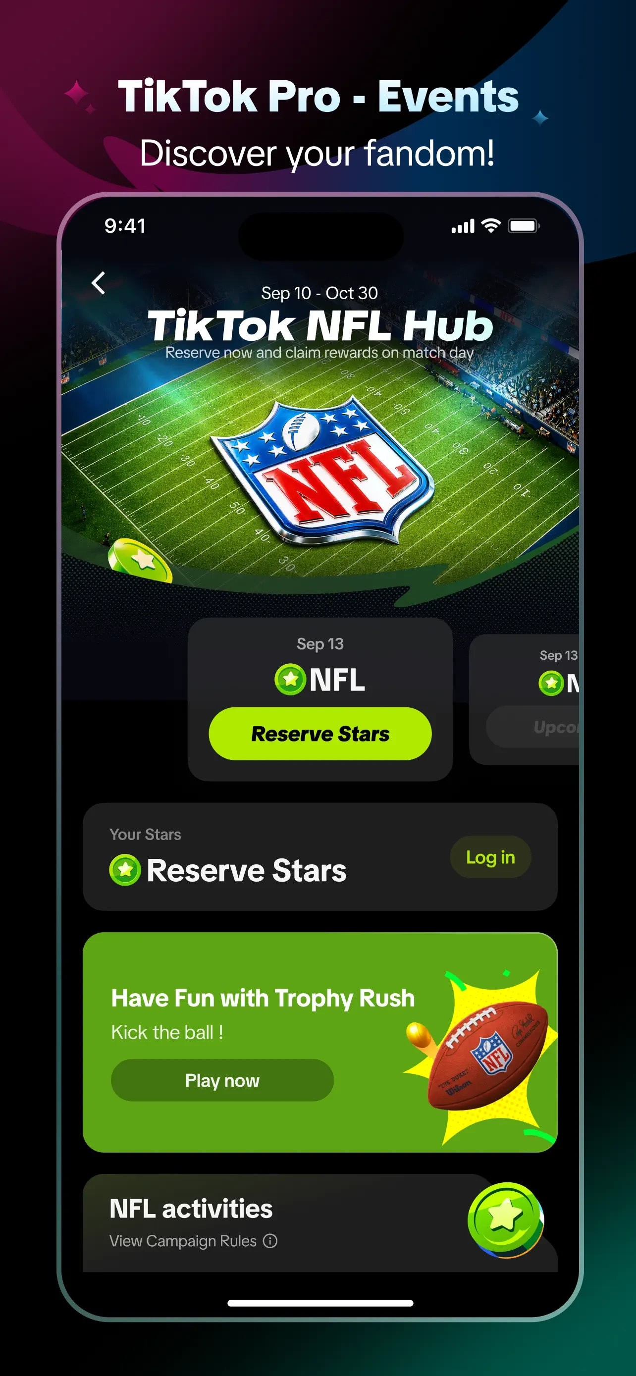 TikTok Pro - Events app store screenshot 2 — Unknown (iOS)