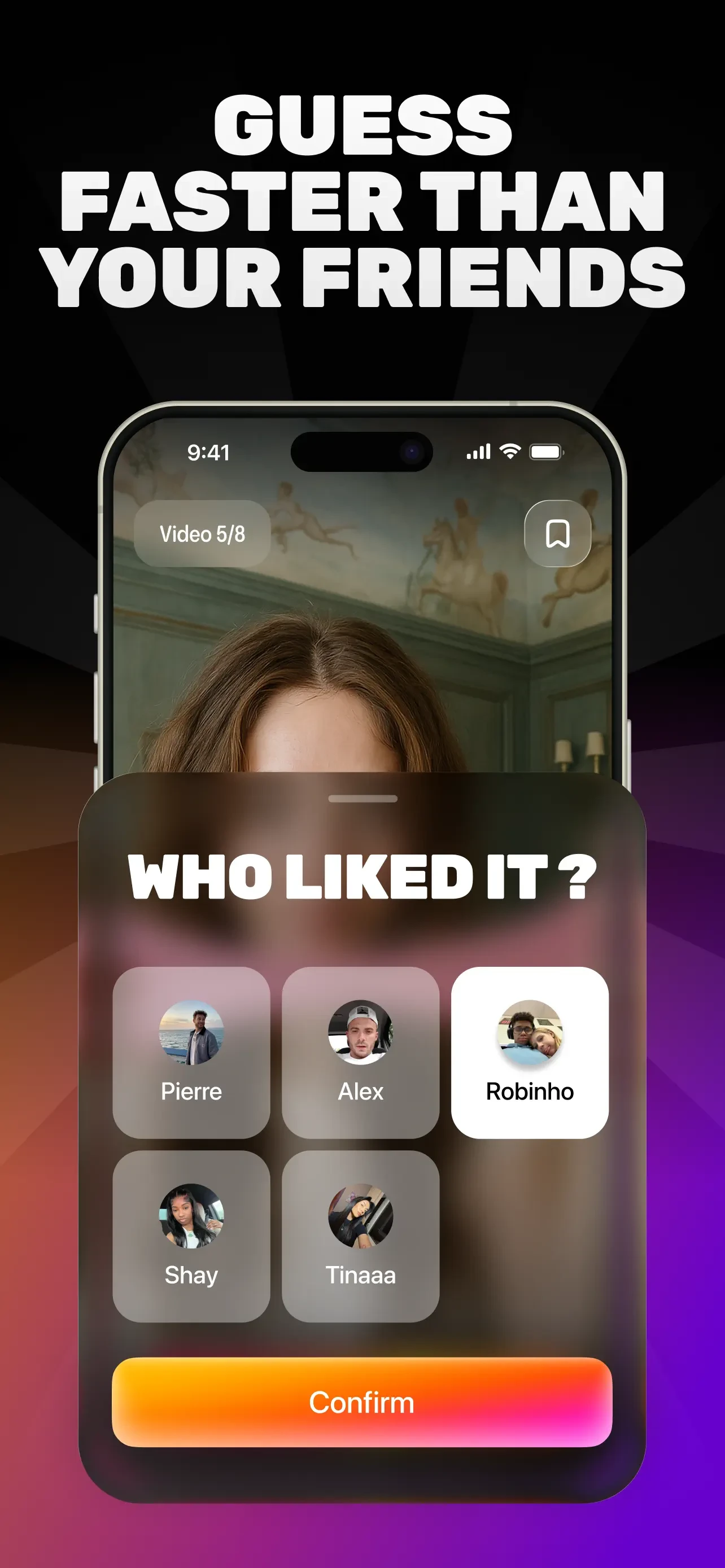 WhoLiked? - Guess Who Reposted app store screenshot 3 — Games (iOS)