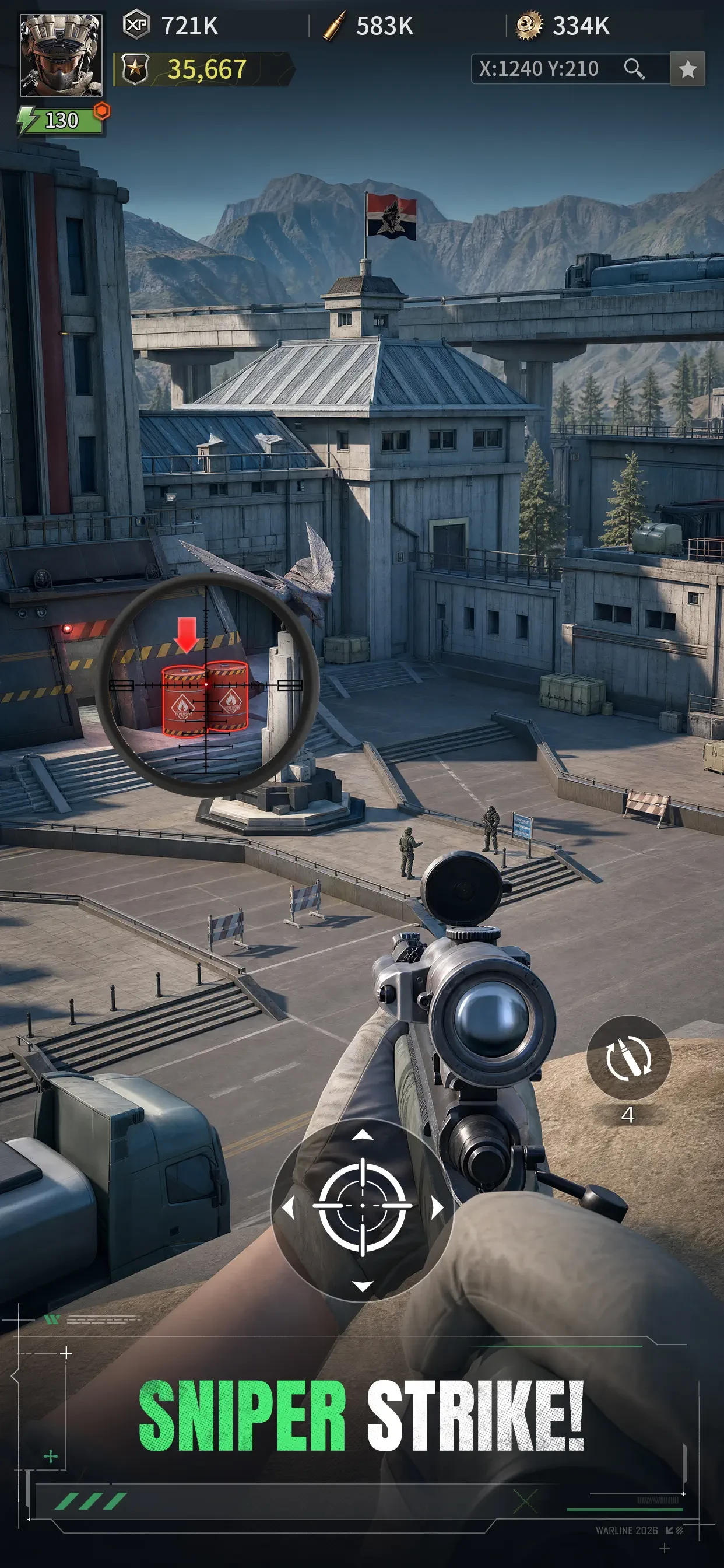 Warline: Sniper Strike app store screenshot 1 — Games (iOS)