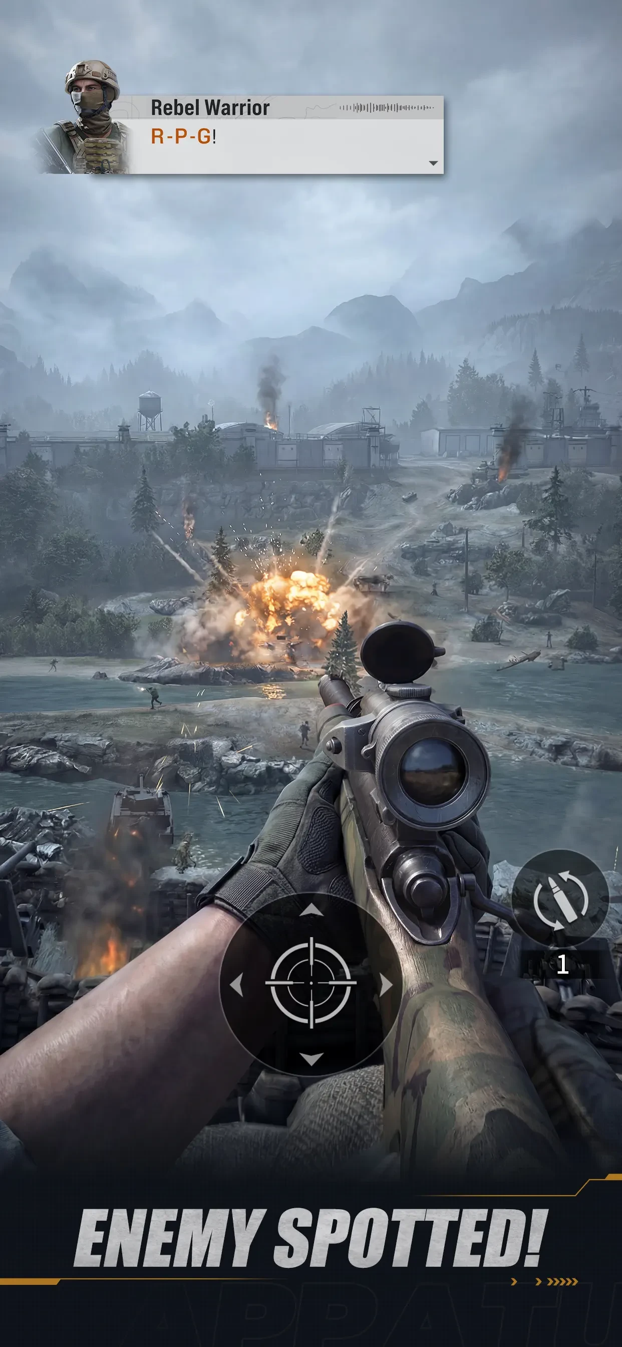 Warline: Sniper Strike app store screenshot 1 — Games (iOS)