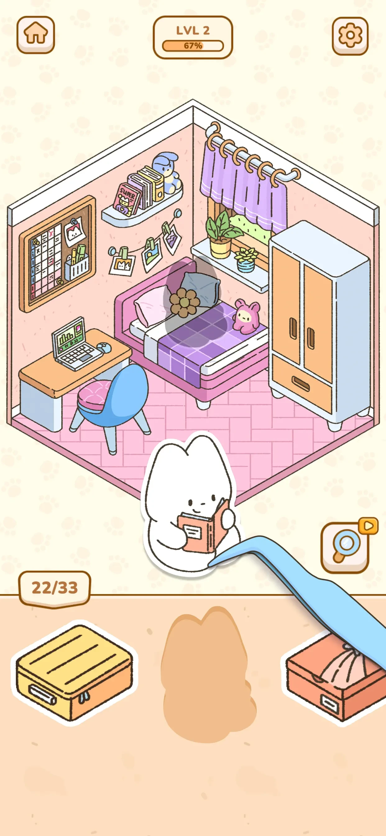 My Sticker Room - Decor Game app store screenshot 4 — Games (iOS)