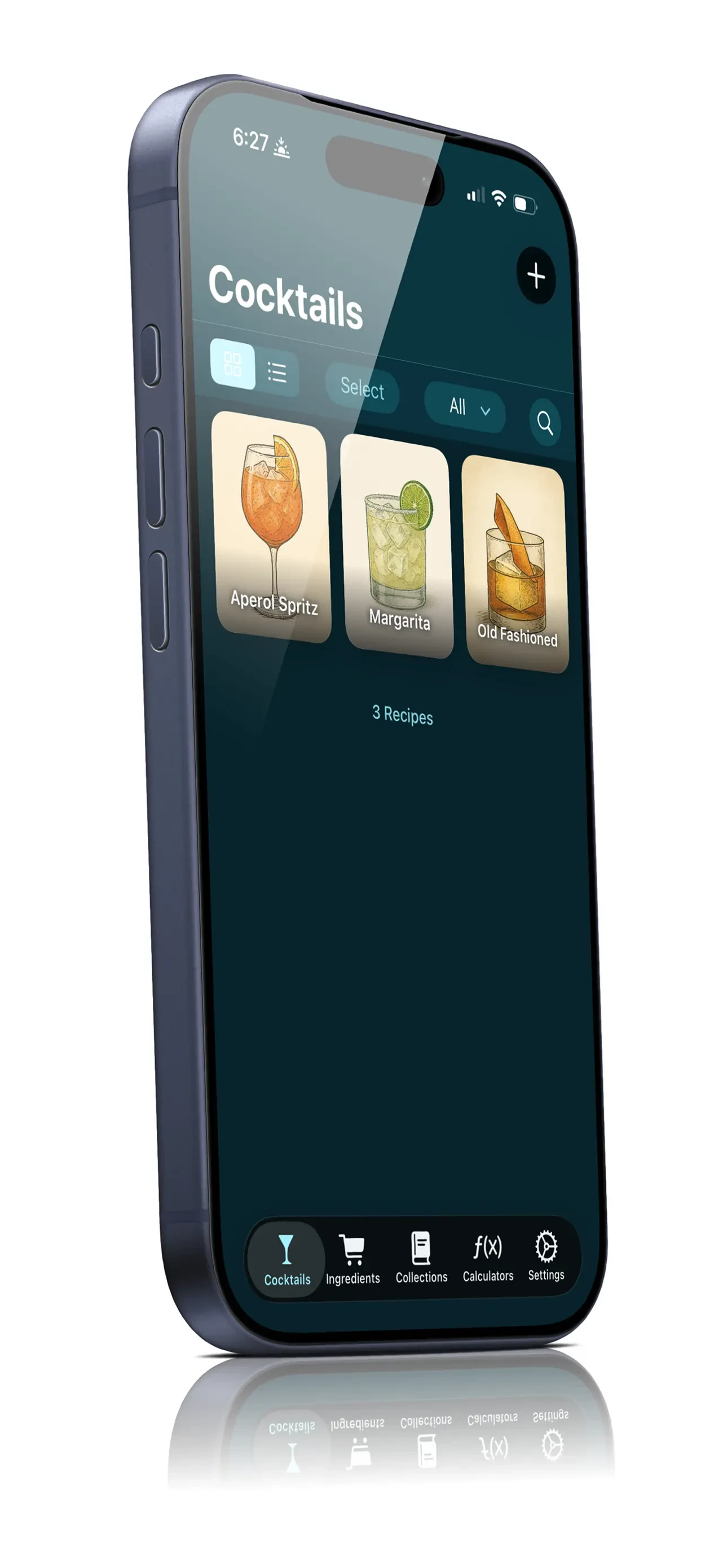 Bevnap: Cocktail Recipes app store screenshot 1 — Food & Drink (iOS)