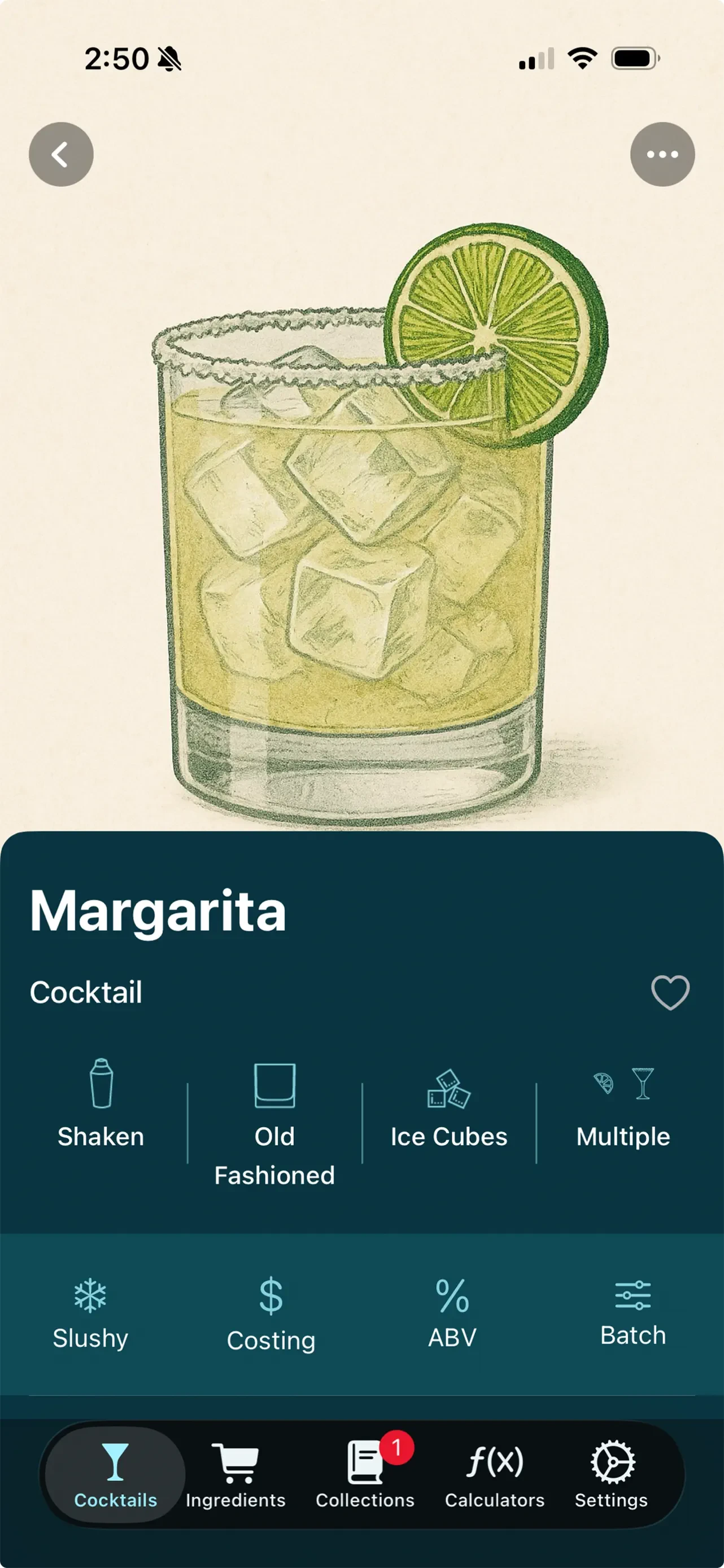Bevnap: Cocktail Recipes app store screenshot 2 — Food & Drink (iOS)